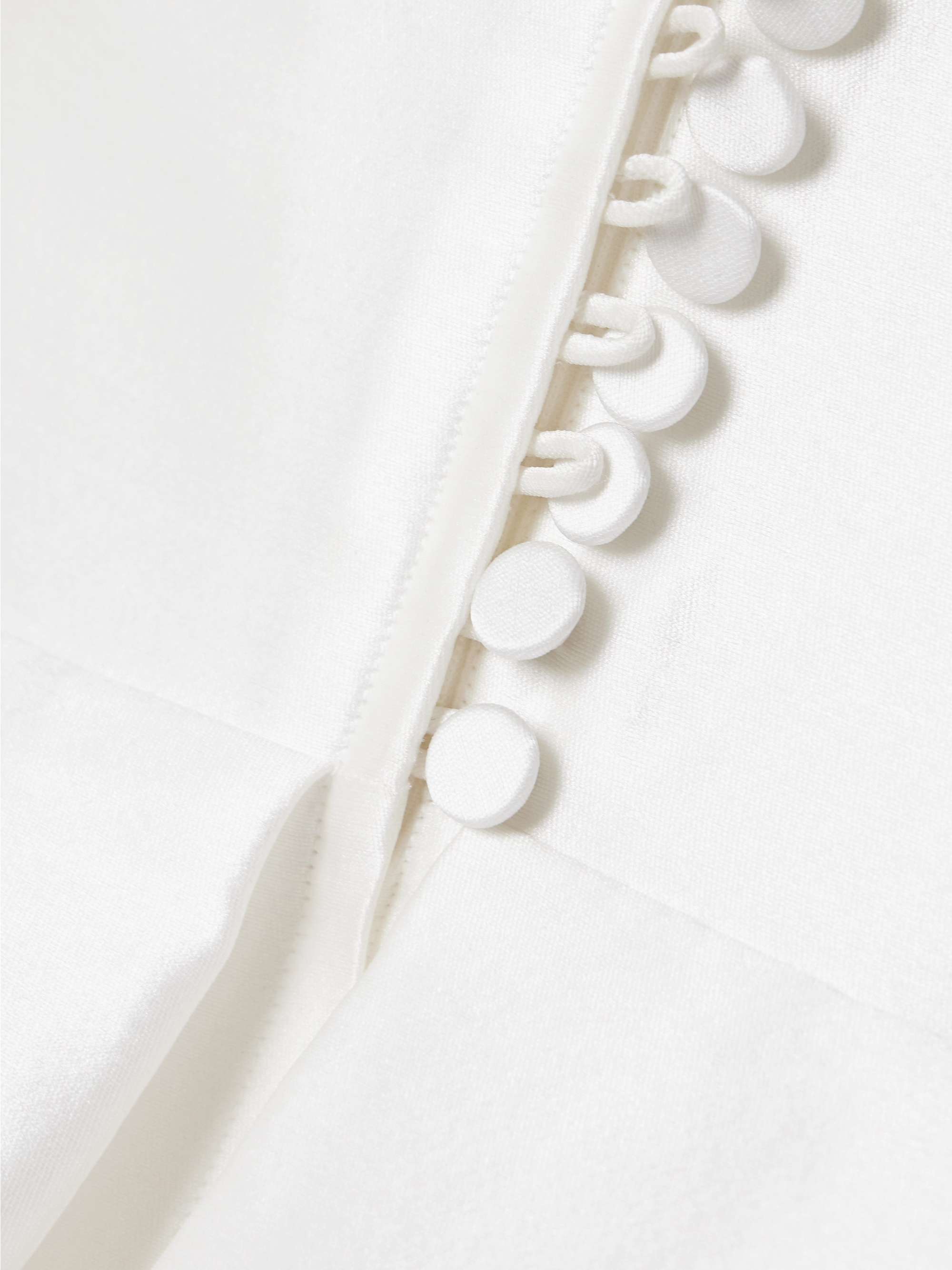Strapless draped sateen mini dress view
