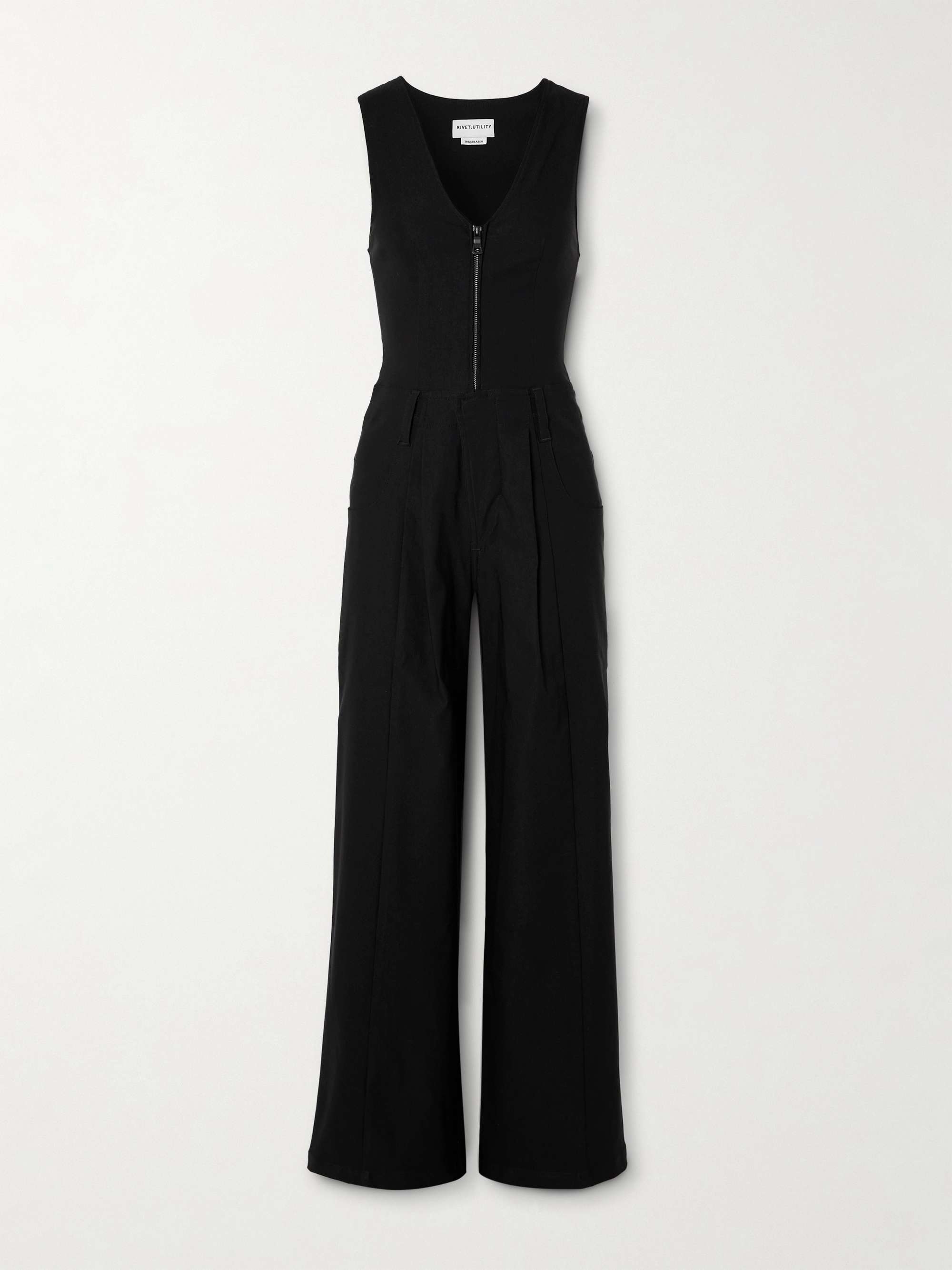 Trailblazer stretch-taffeta jumpsuit hero visual