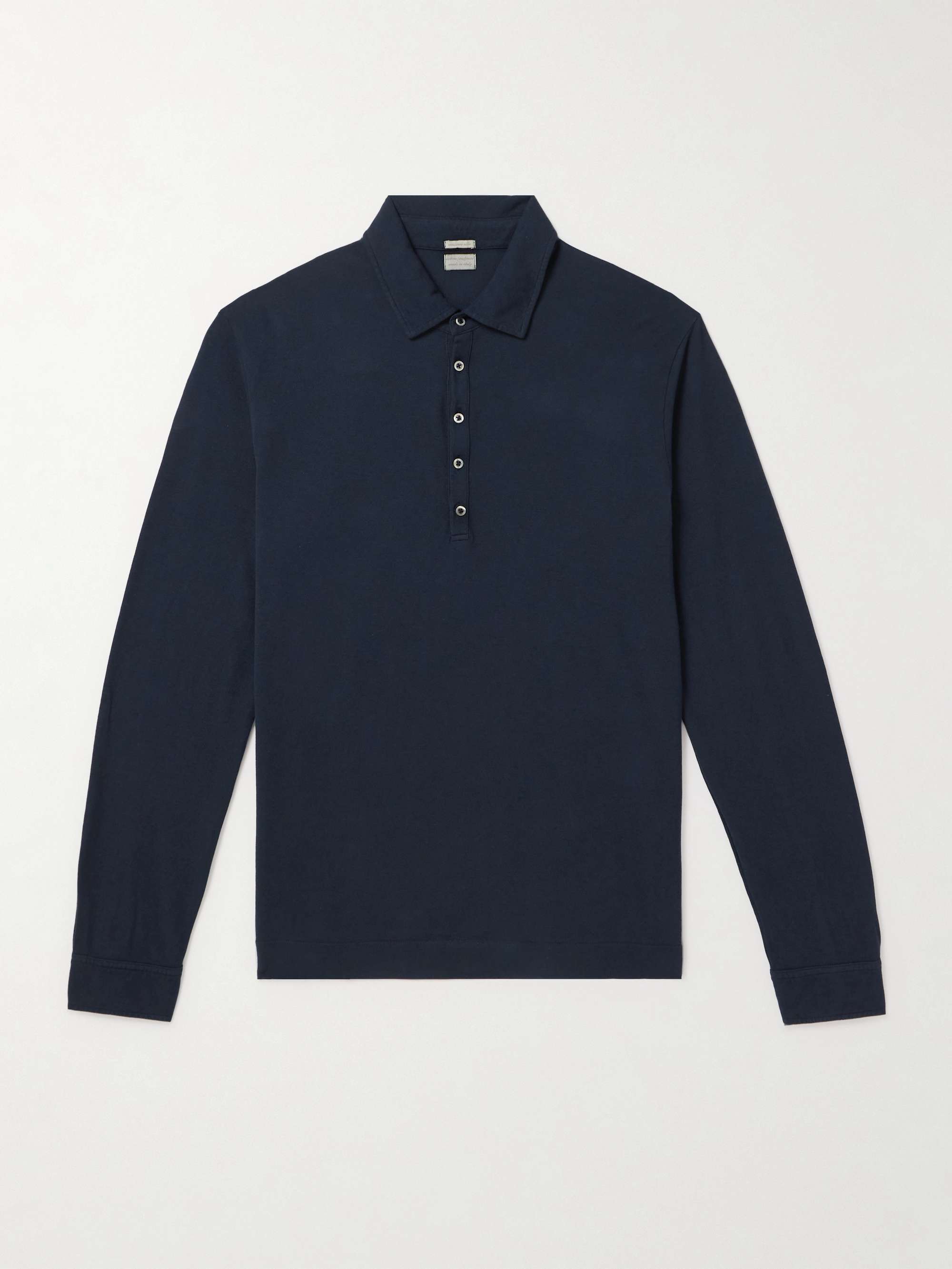 Ischia Cotton and Cashmere-Blend Jersey Polo Shirt hero visual
