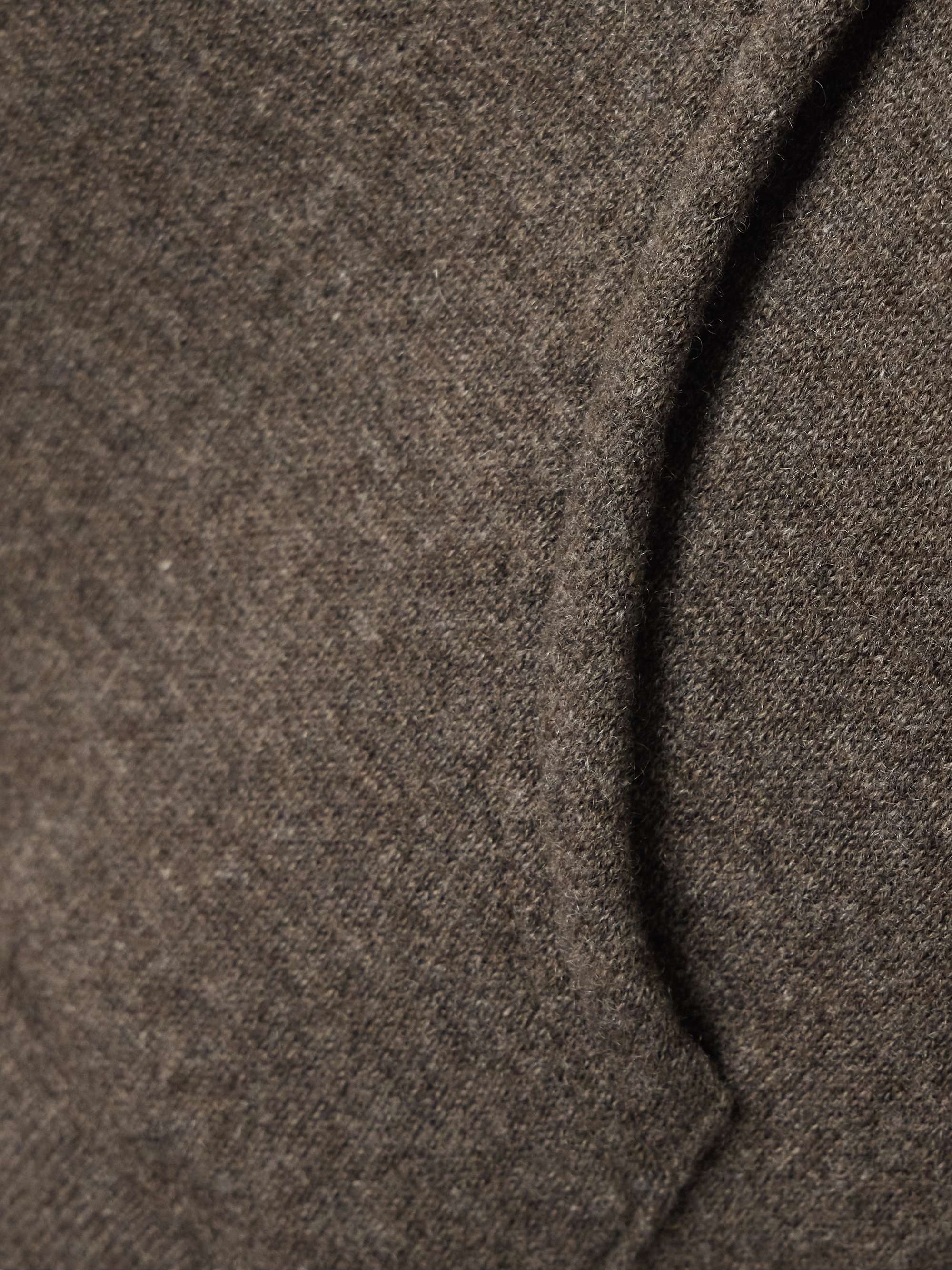 Timmi mélange cashmere and cotton-blend hoodie view