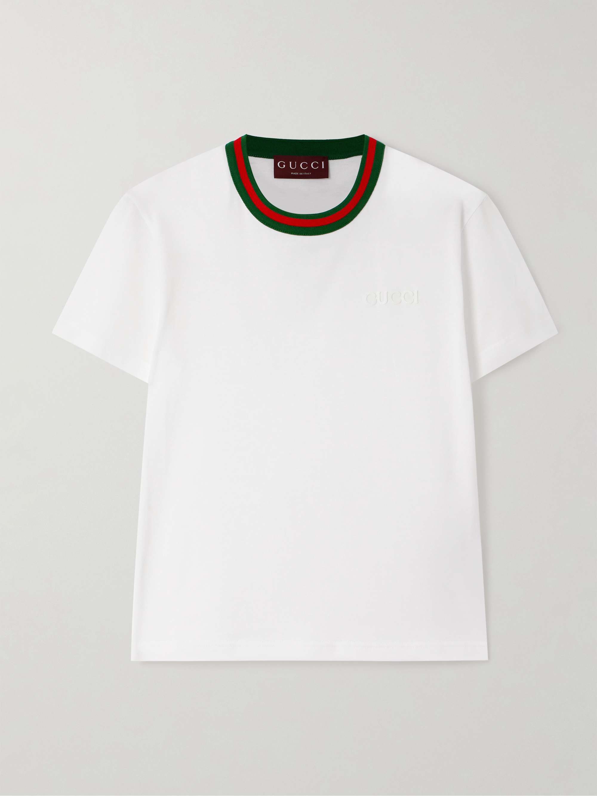 Striped cotton-jersey T-shirt hero visual