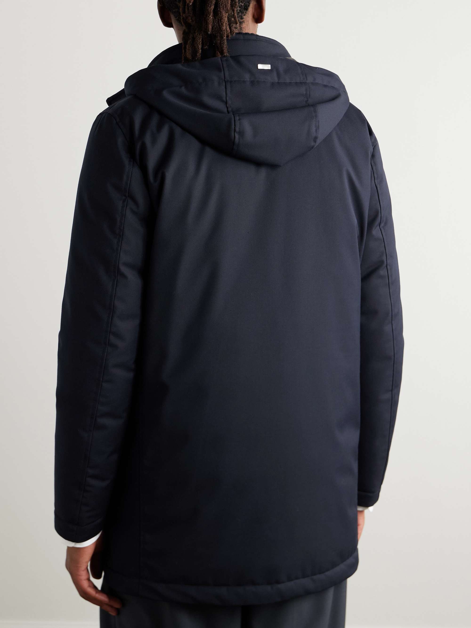 Padded Twill Hooded Down Parka view