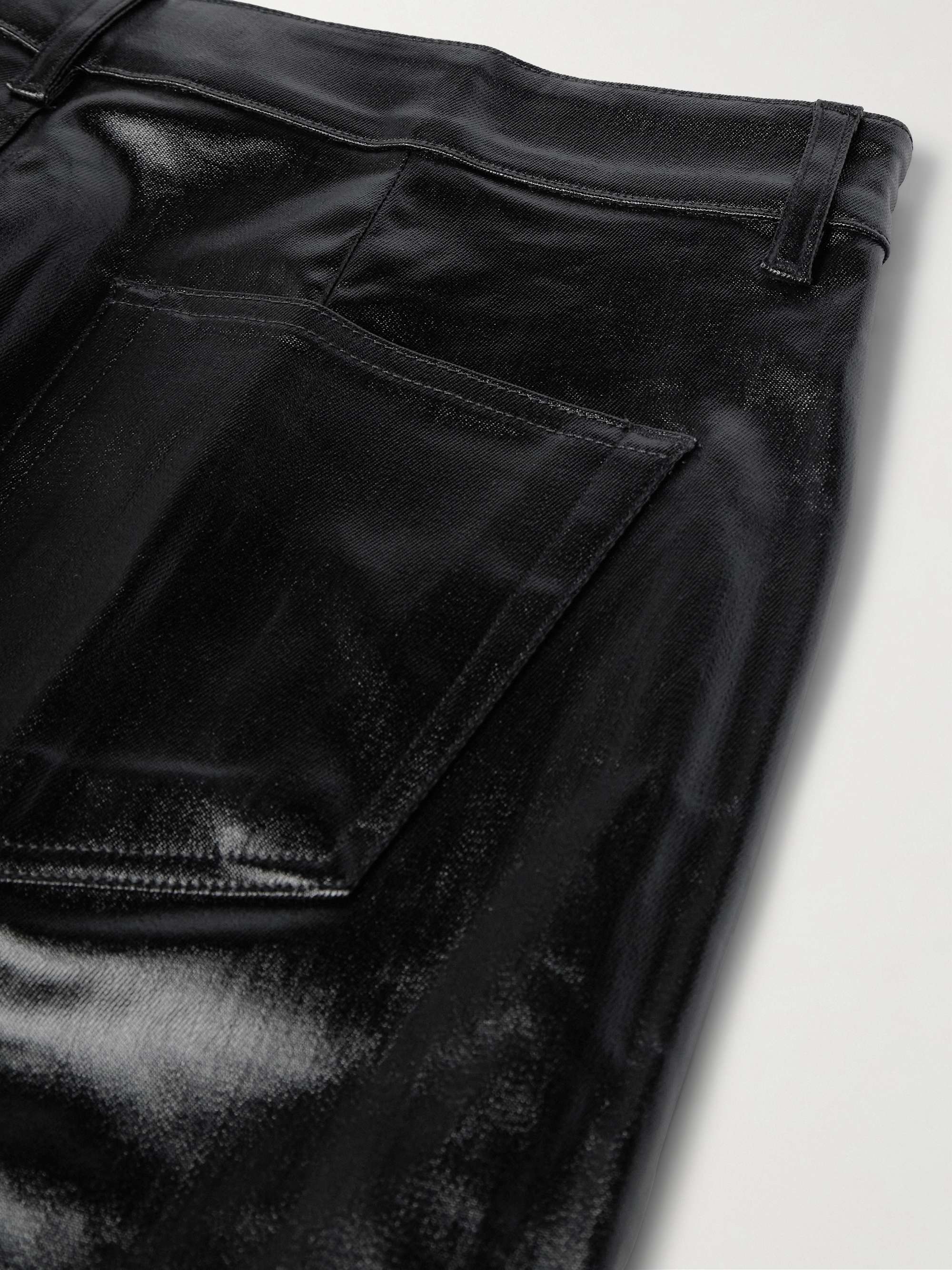 Geth Straight-Leg Coated Jeans view