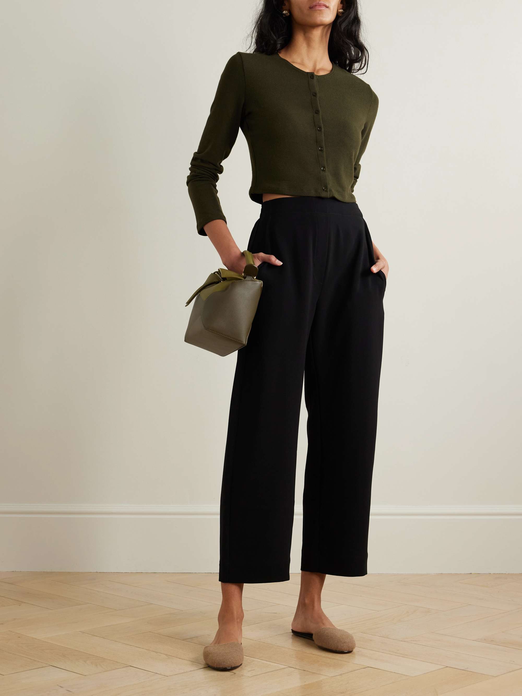 Arielle crepe tapered pants view