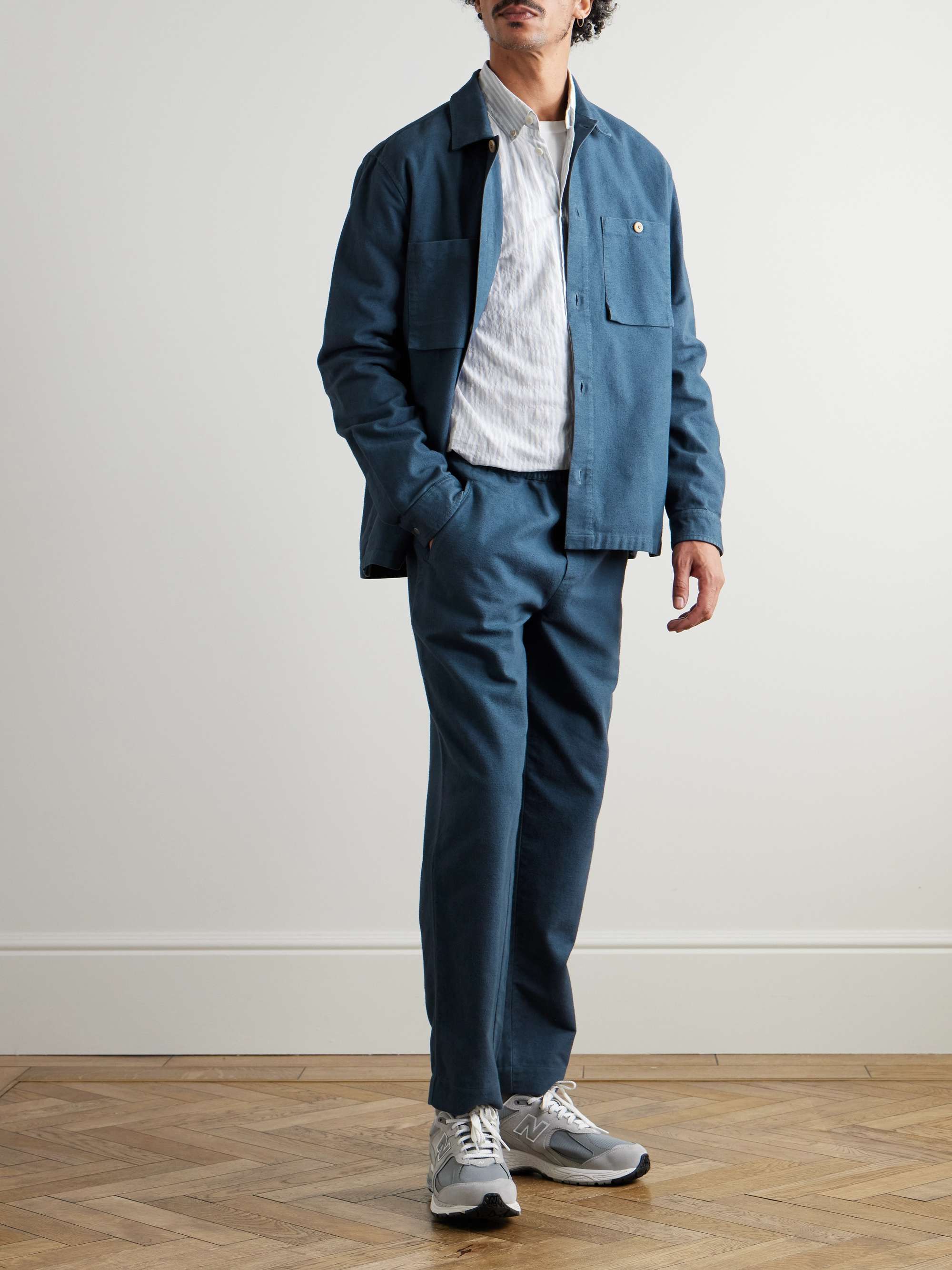 Assembly Straight-Leg Cotton-Moleskin Trousers view