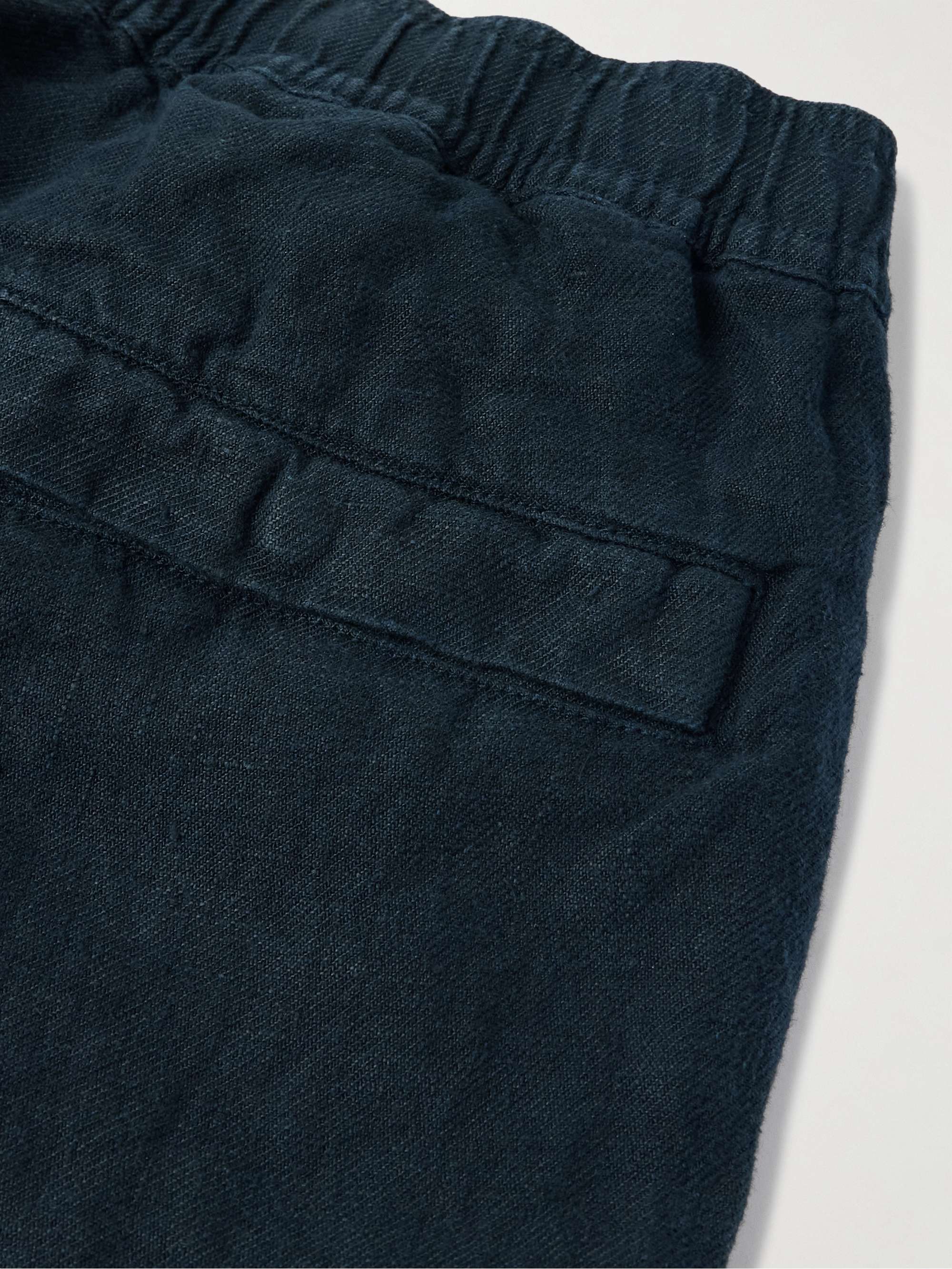 Ghost Straight-Leg Garment-Dyed Linen-Twill Cargo Trousers view