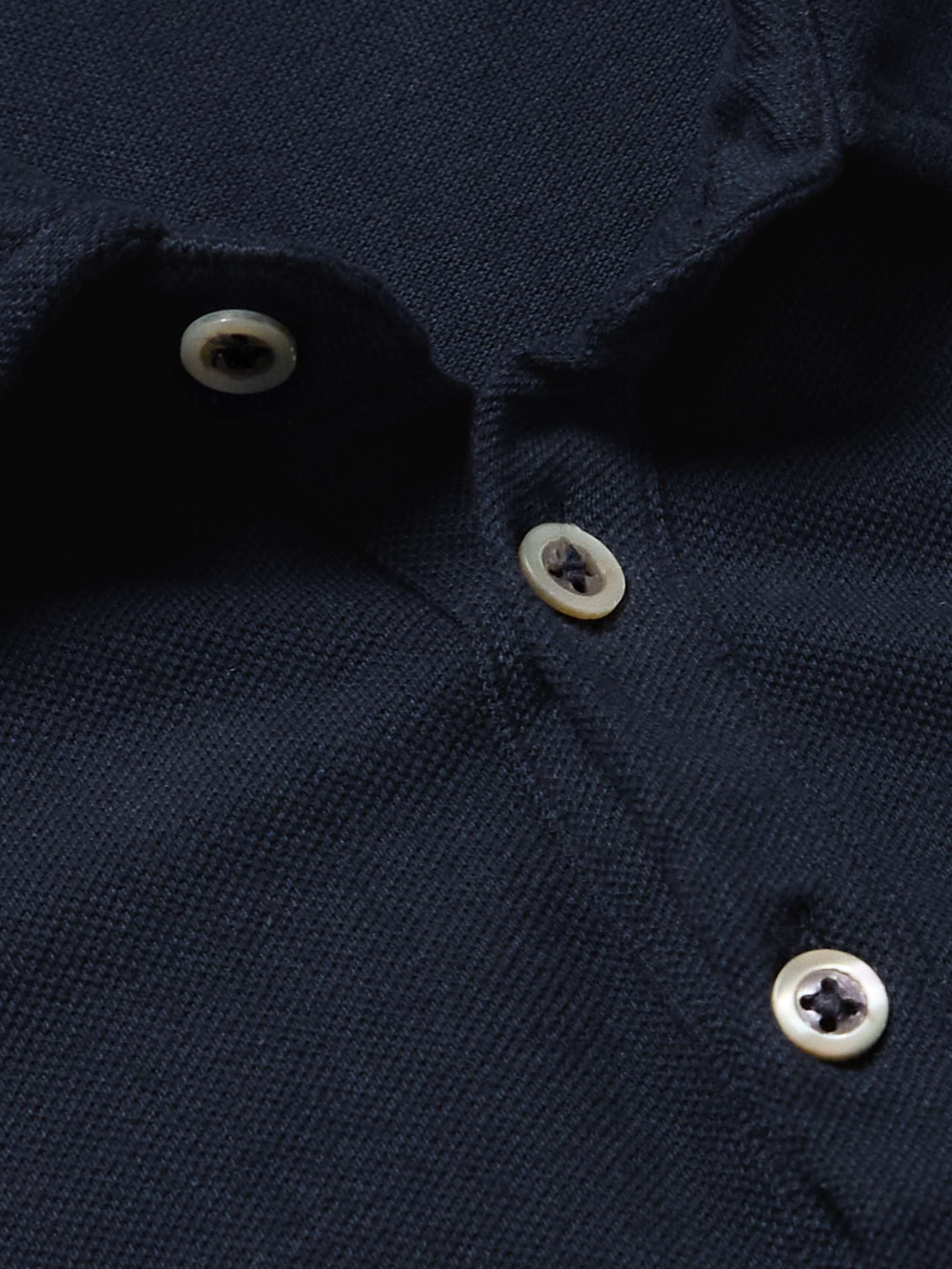 Ischia Cotton and Cashmere-Blend Jersey Polo Shirt view
