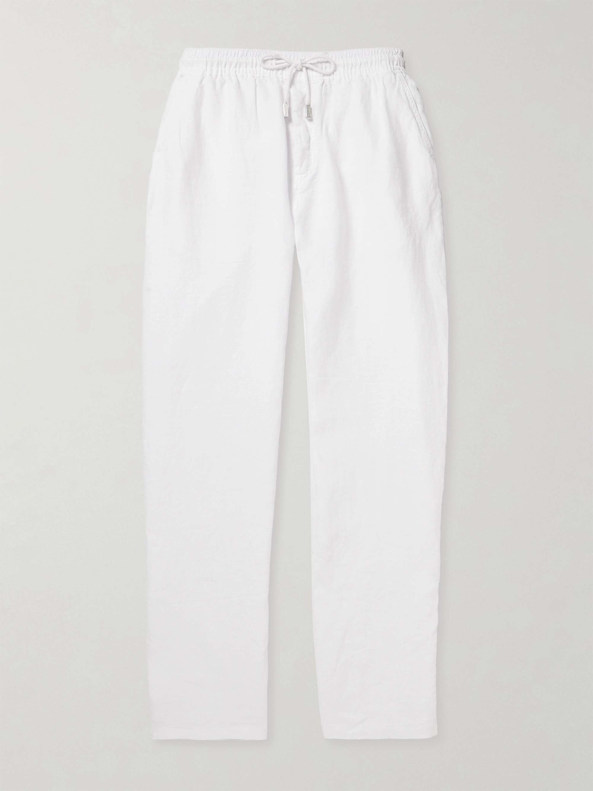 Pacha Wide-Leg Linen Drawstring Trousers hero visual