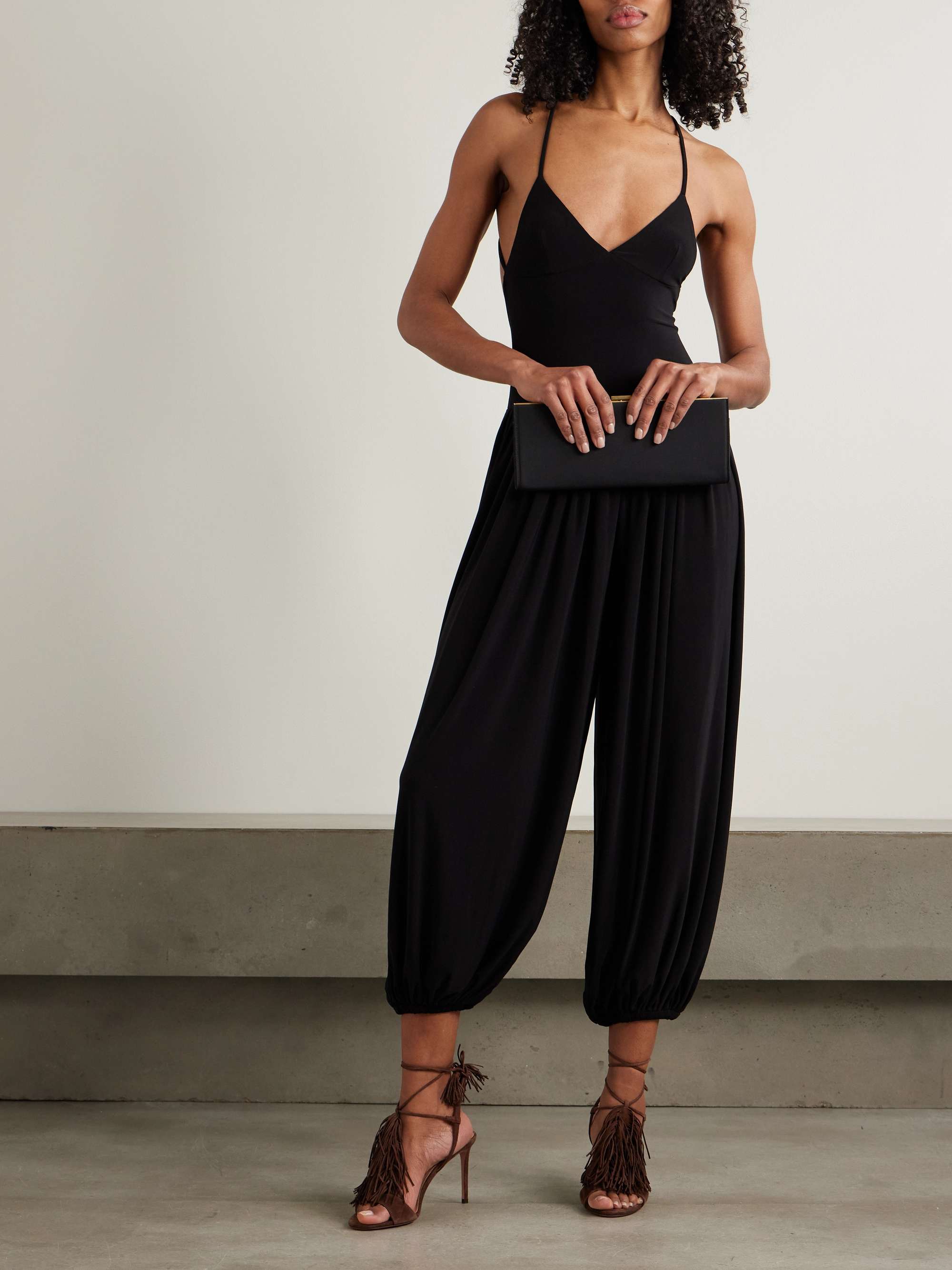 Kenny draped stretch-jersey jumpsuit view