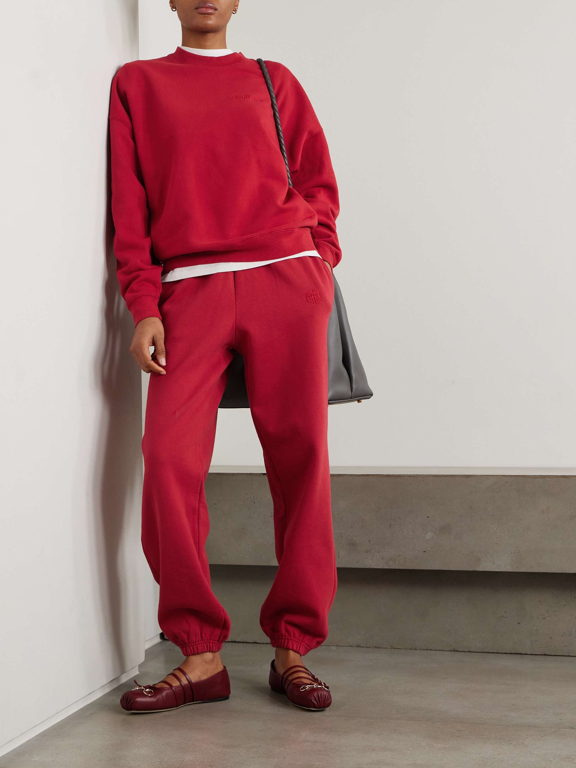 Karter cotton-blend fleece track pants view