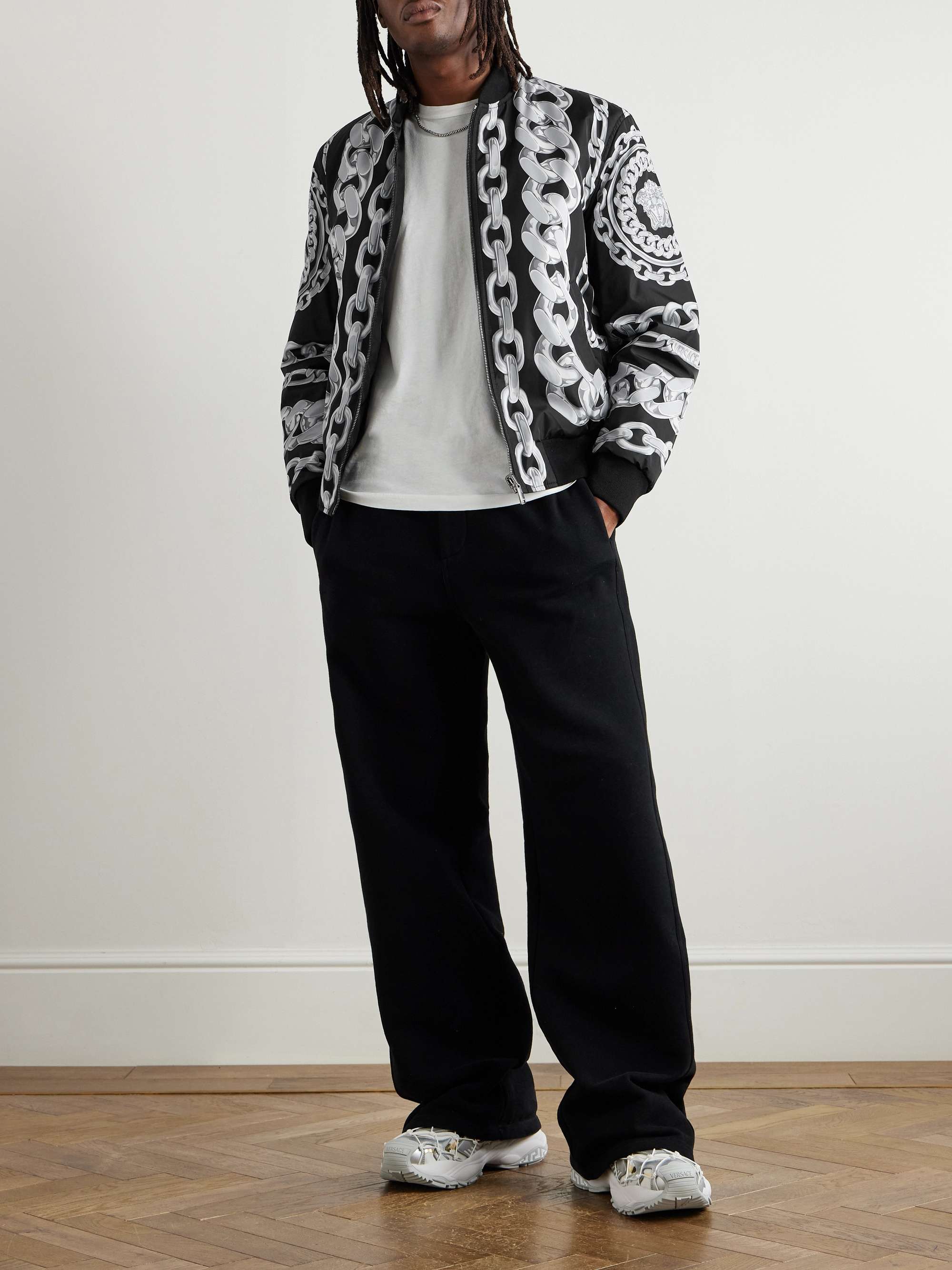 Reversible Padded Printed Shell Bomber Jacket view
