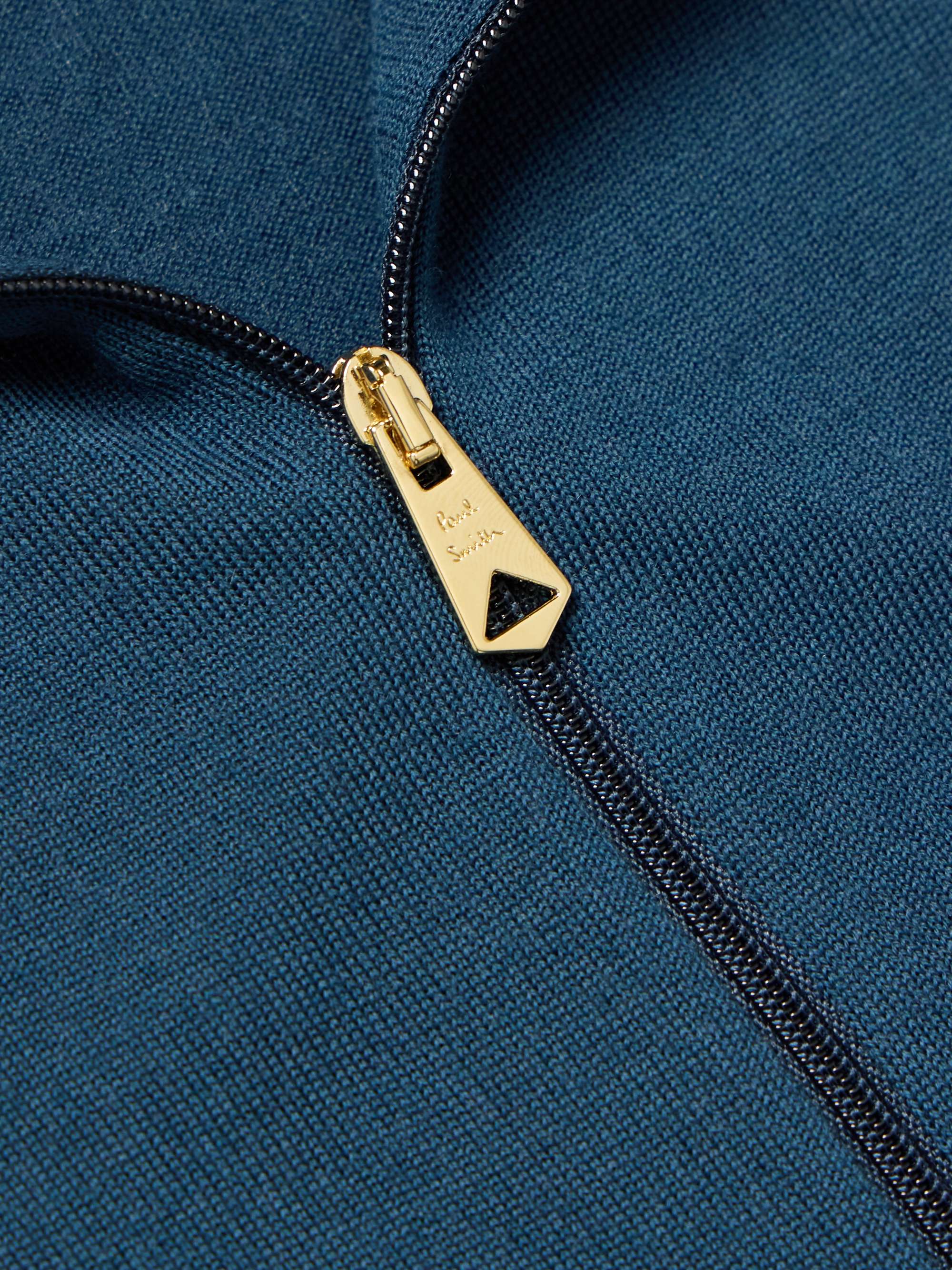 Merino Wool Zip-Up Sweater view