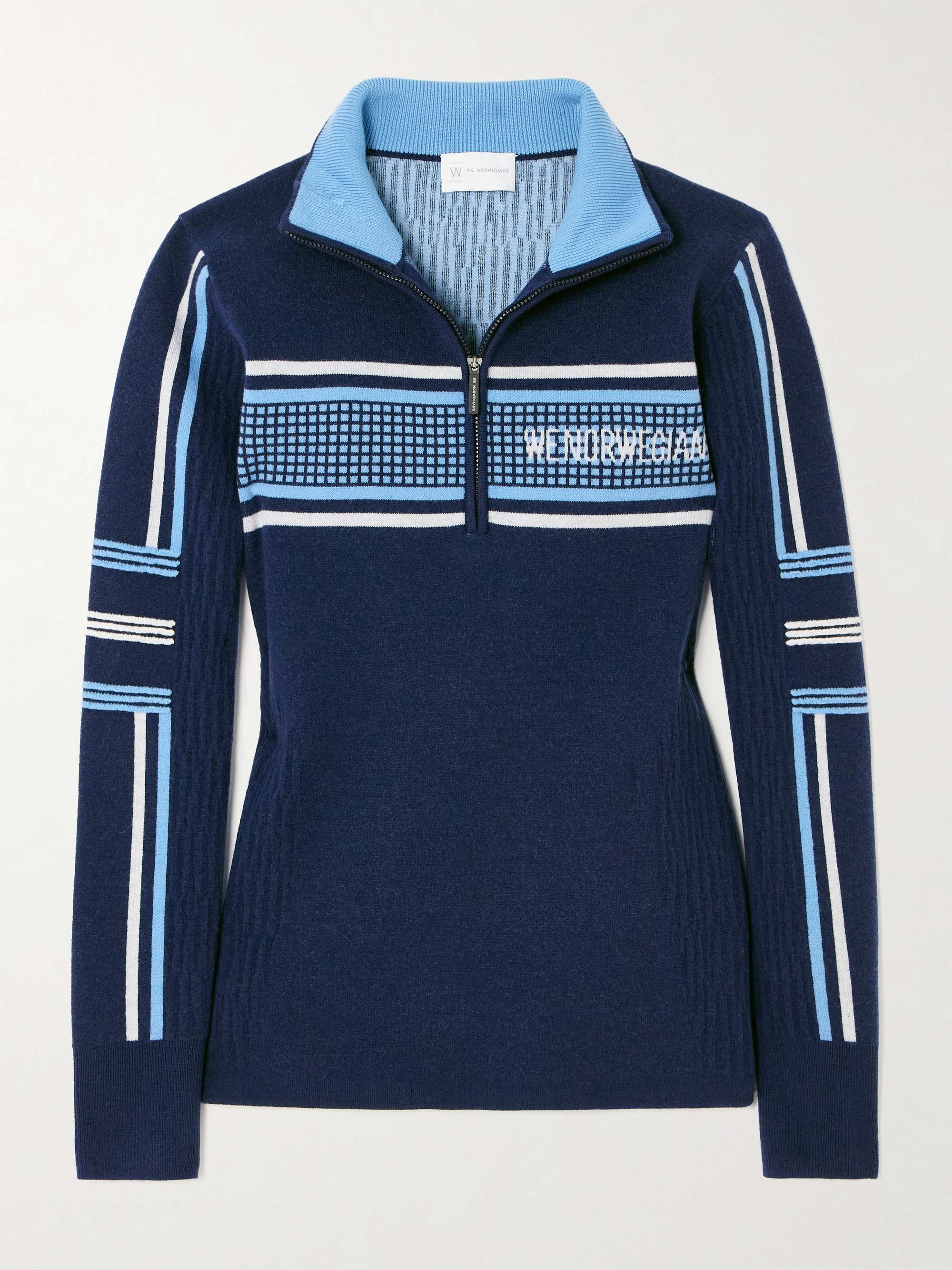 Stryn intarsia-knitted merino wool-blend piqué ski top hero visual