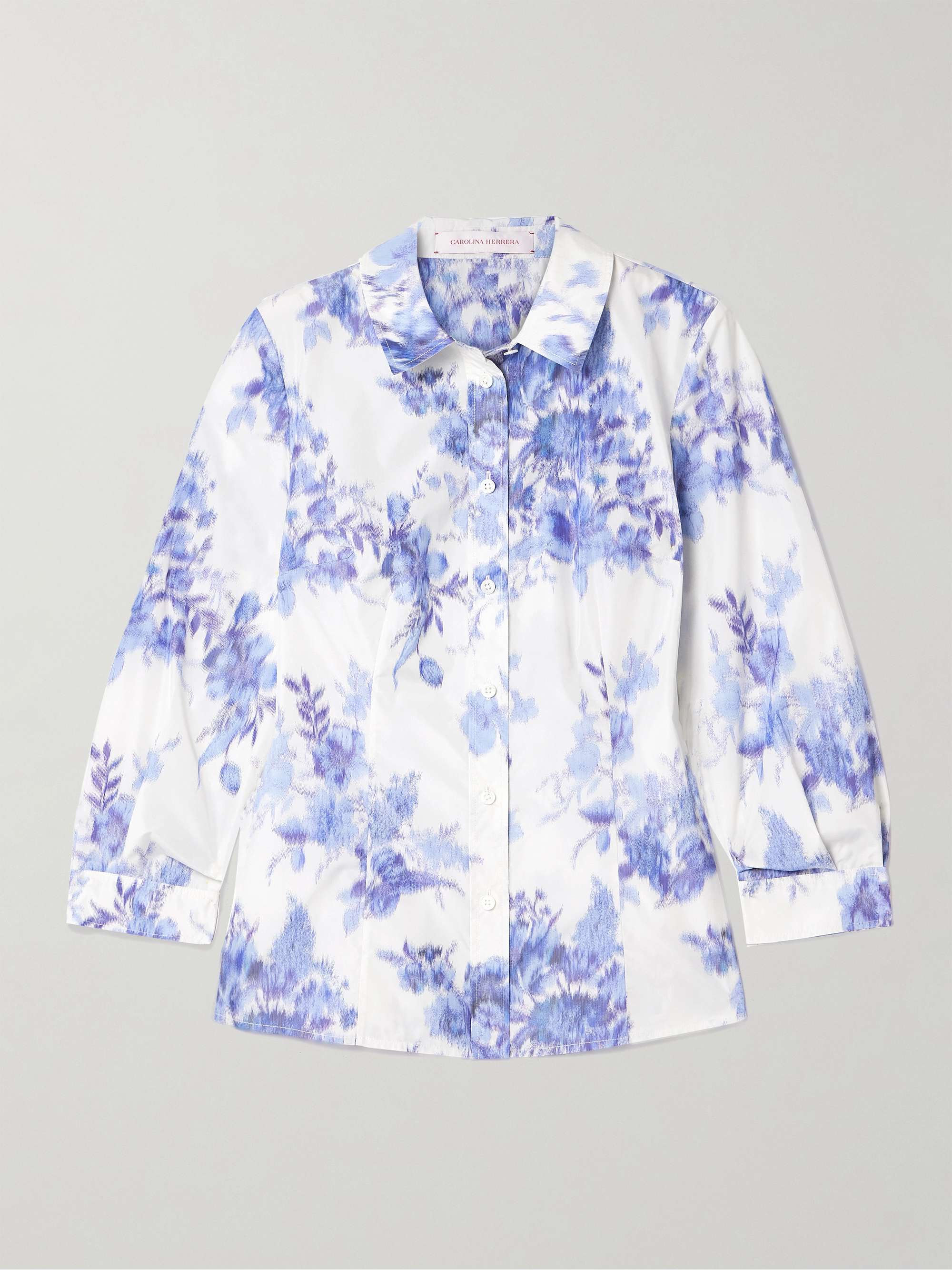 Icon floral-print taffeta shirt hero visual