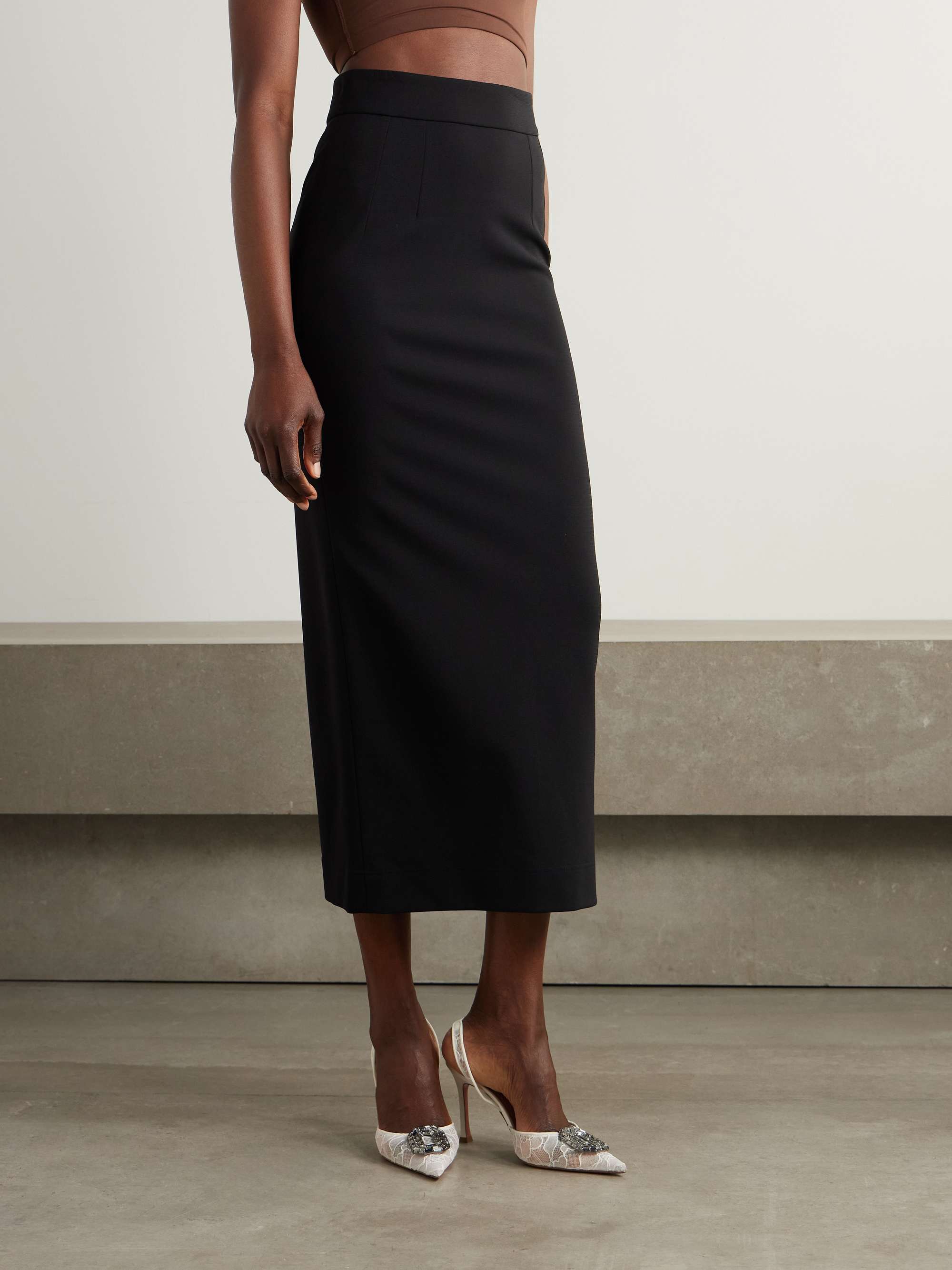 Ponte midi skirt view