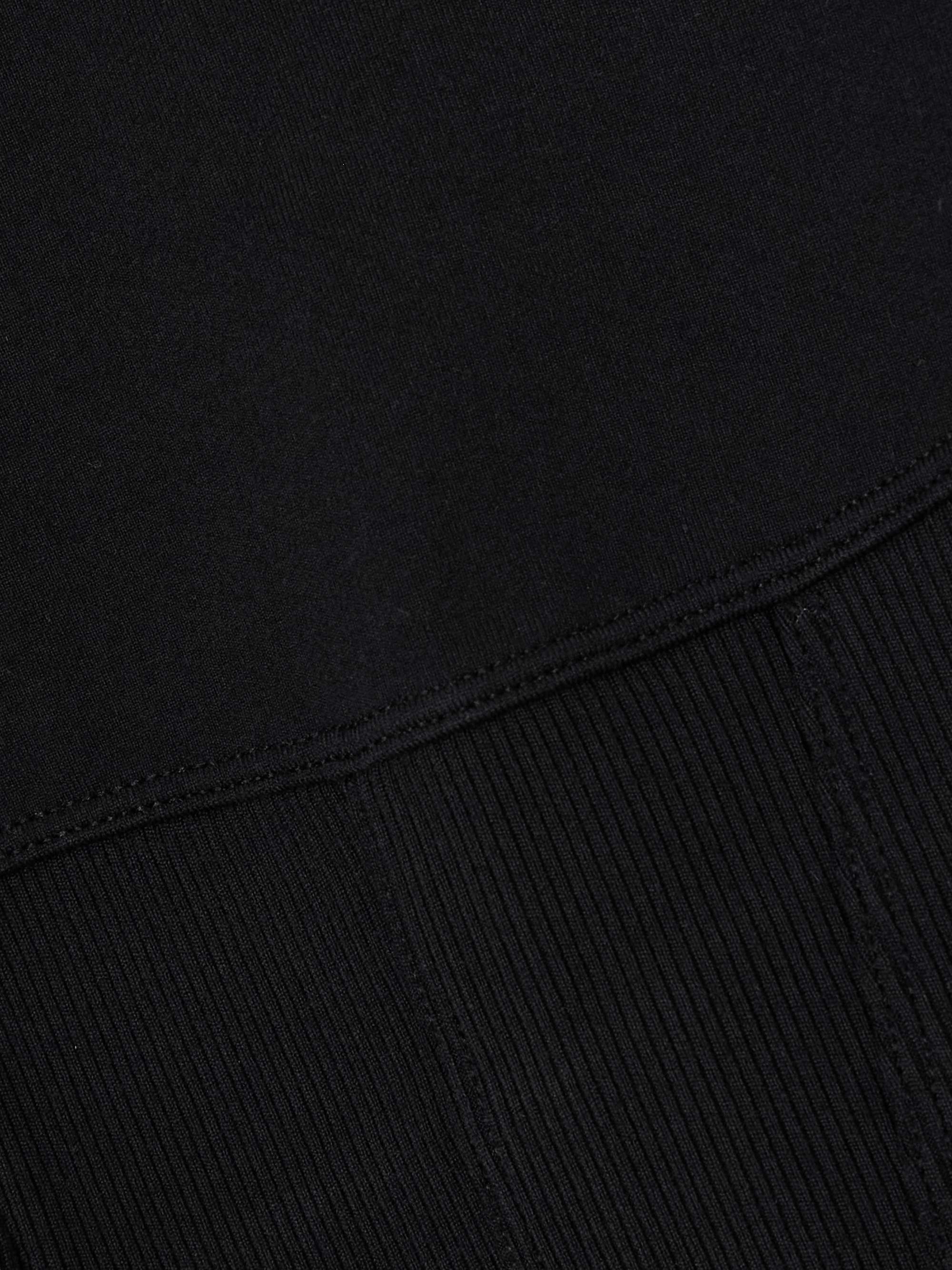Airbrush ribbed stretch-jersey corset jacket view