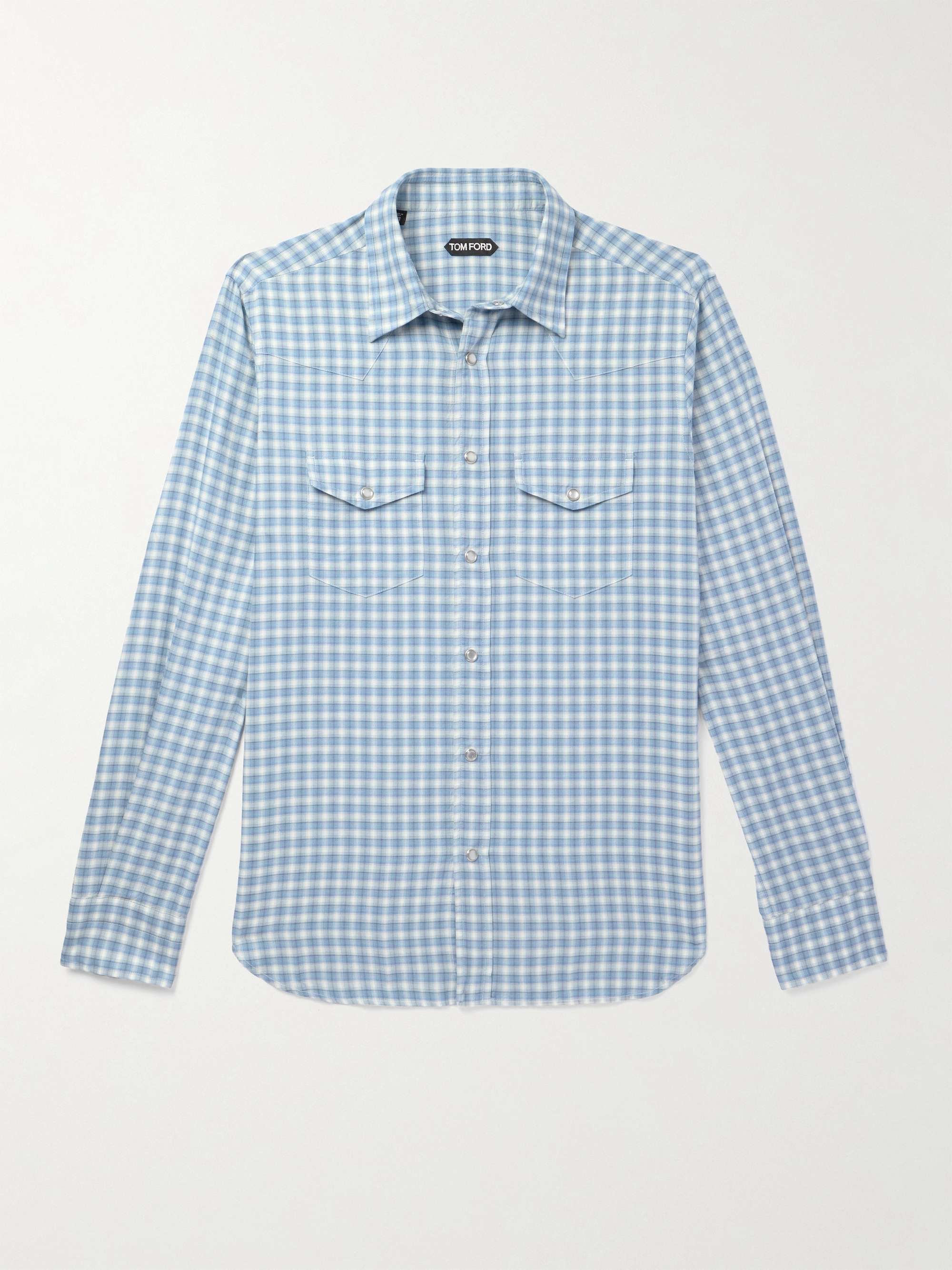 Checked Cotton Western Shirt hero visual