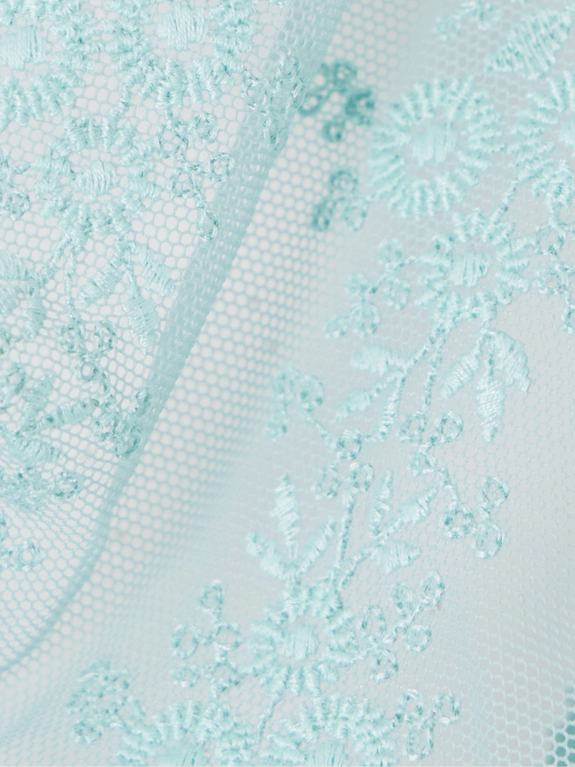 Fleur du Sel Gourmande embroidered stretch-mesh soft-cup bra view