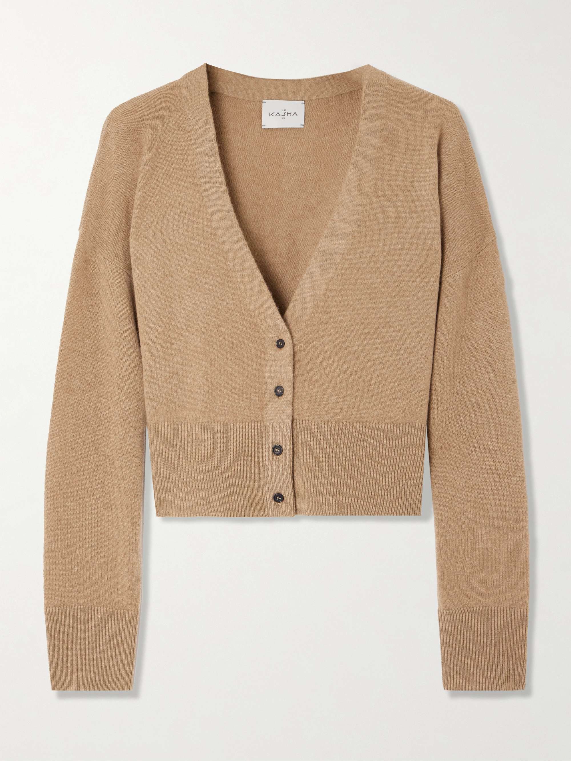 Sydney cropped organic cashmere cardigan hero visual