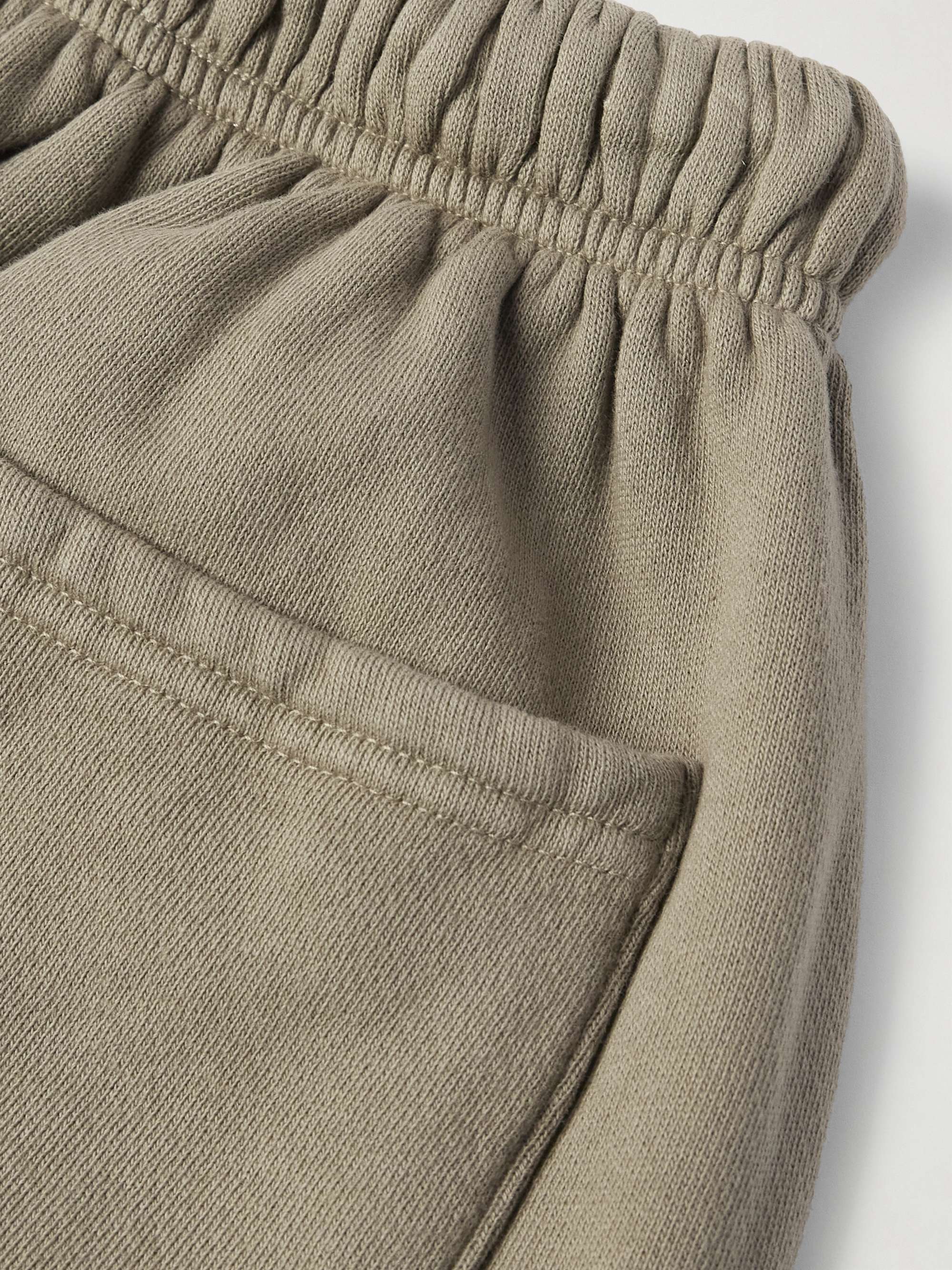 Star Parachute Straight-Leg Logo-Embroidered Cotton-Jersey Sweatpants view