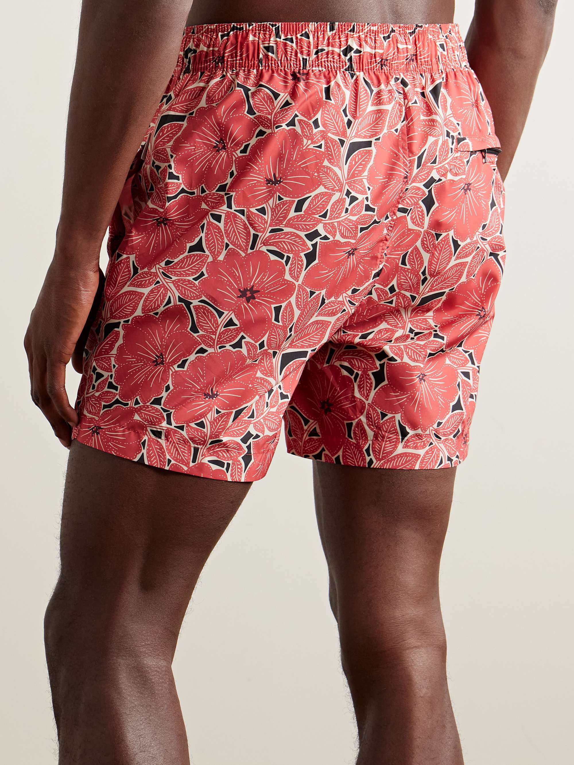 Charles Straight-Leg Mid-Length Floral-Print Swim Shorts view