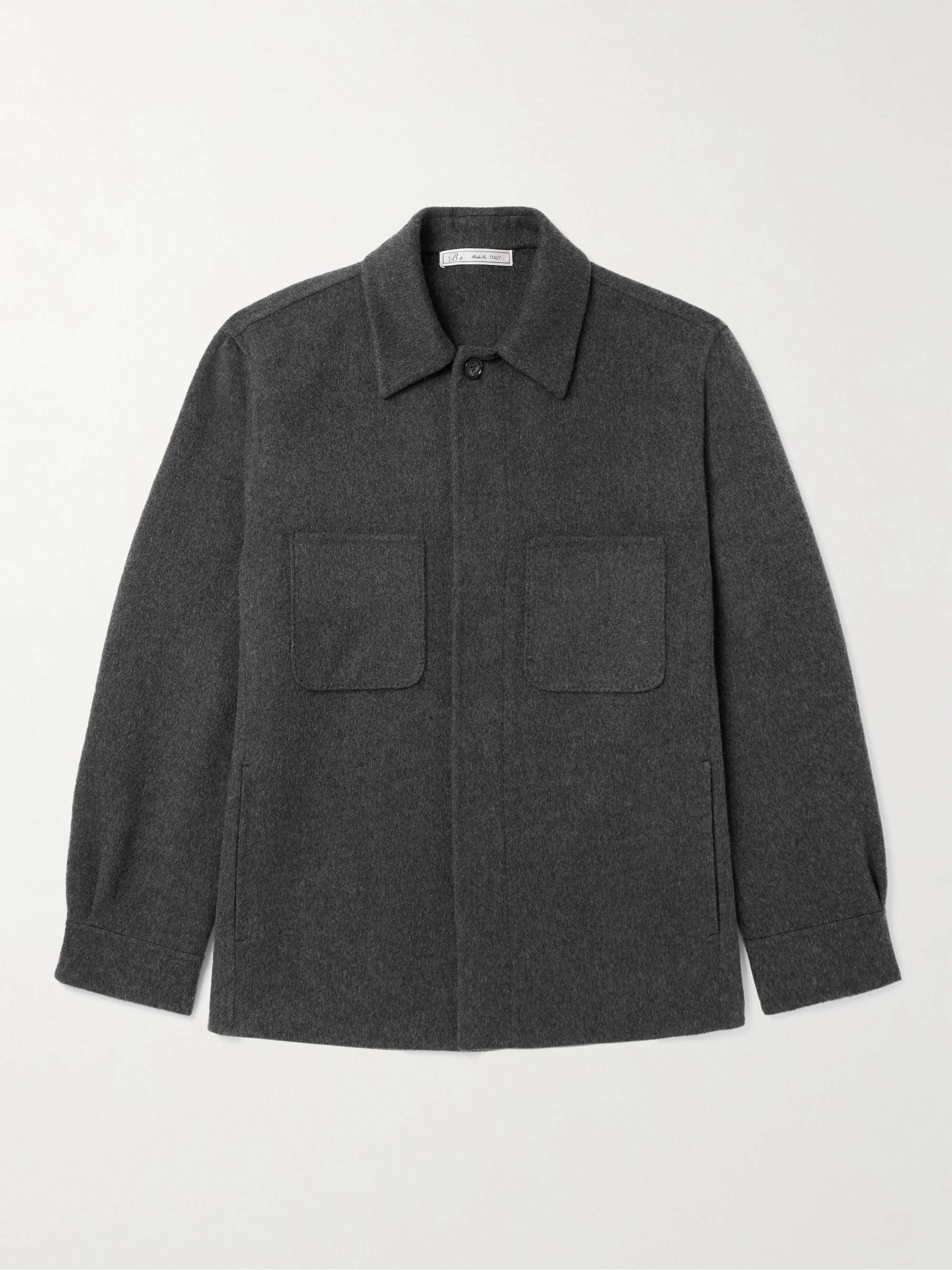 Double-Faced Cashmere Overshirt hero visual