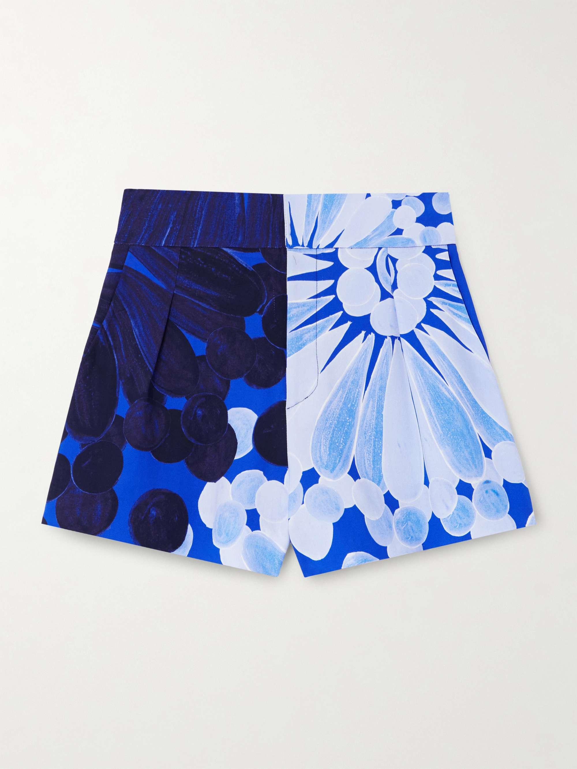 Nefeli floral-print crepe shorts hero visual