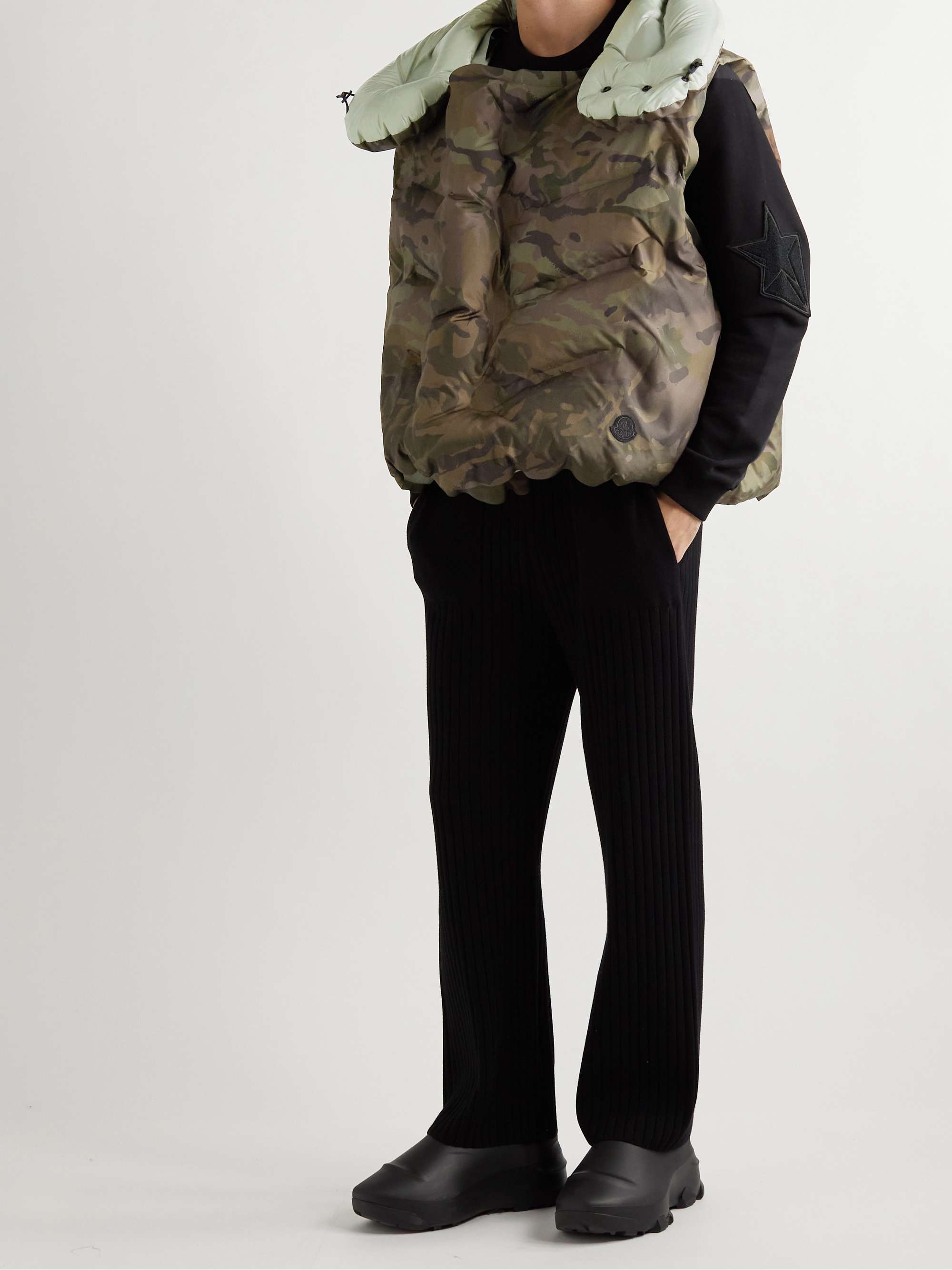 + Dingyun Zhang Zadena Reversible Logo-Appliquéd Quilted Ripstop Down Gilet view
