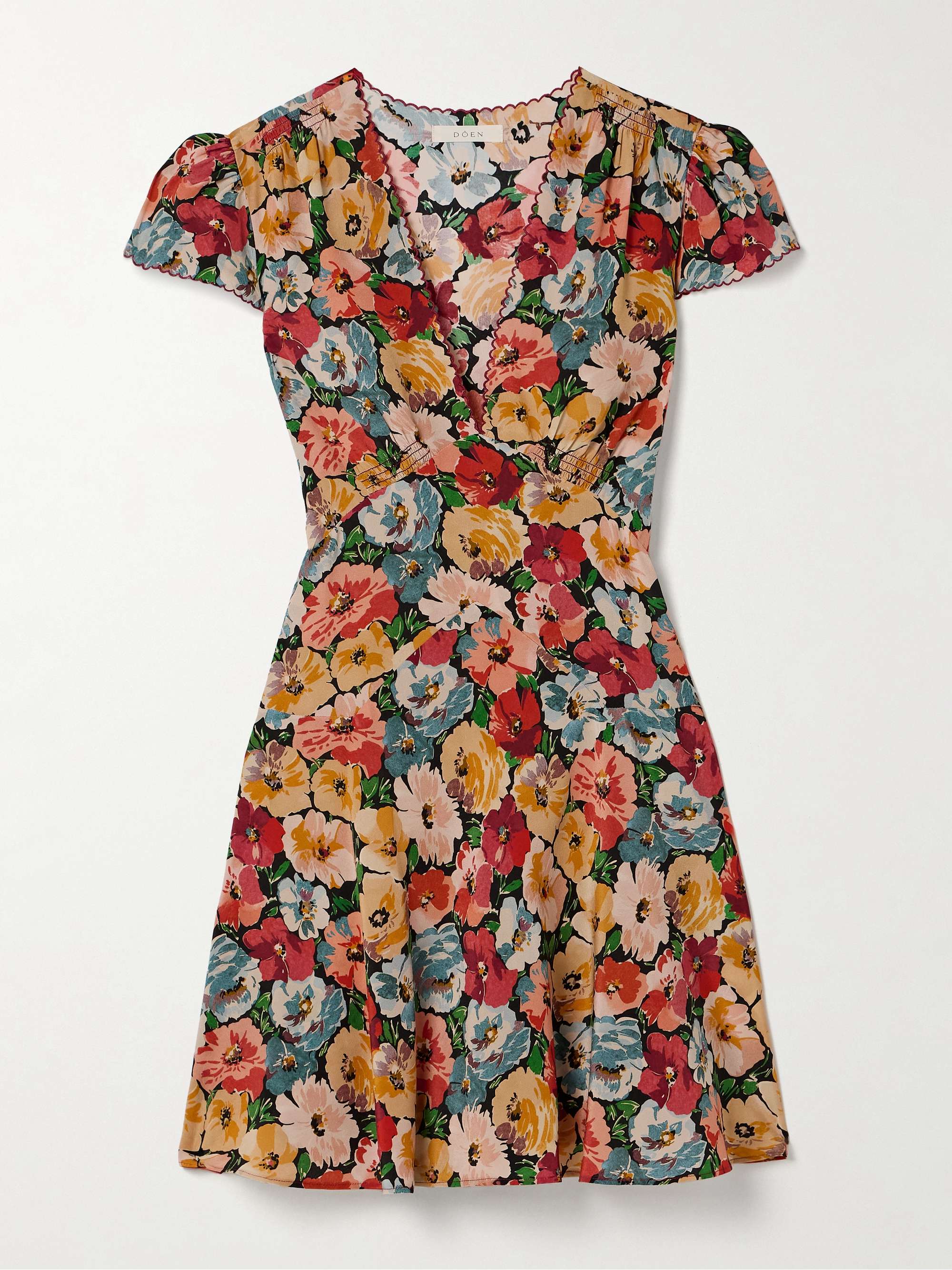 Dianne floral-print silk crepe de chine mini dress hero visual