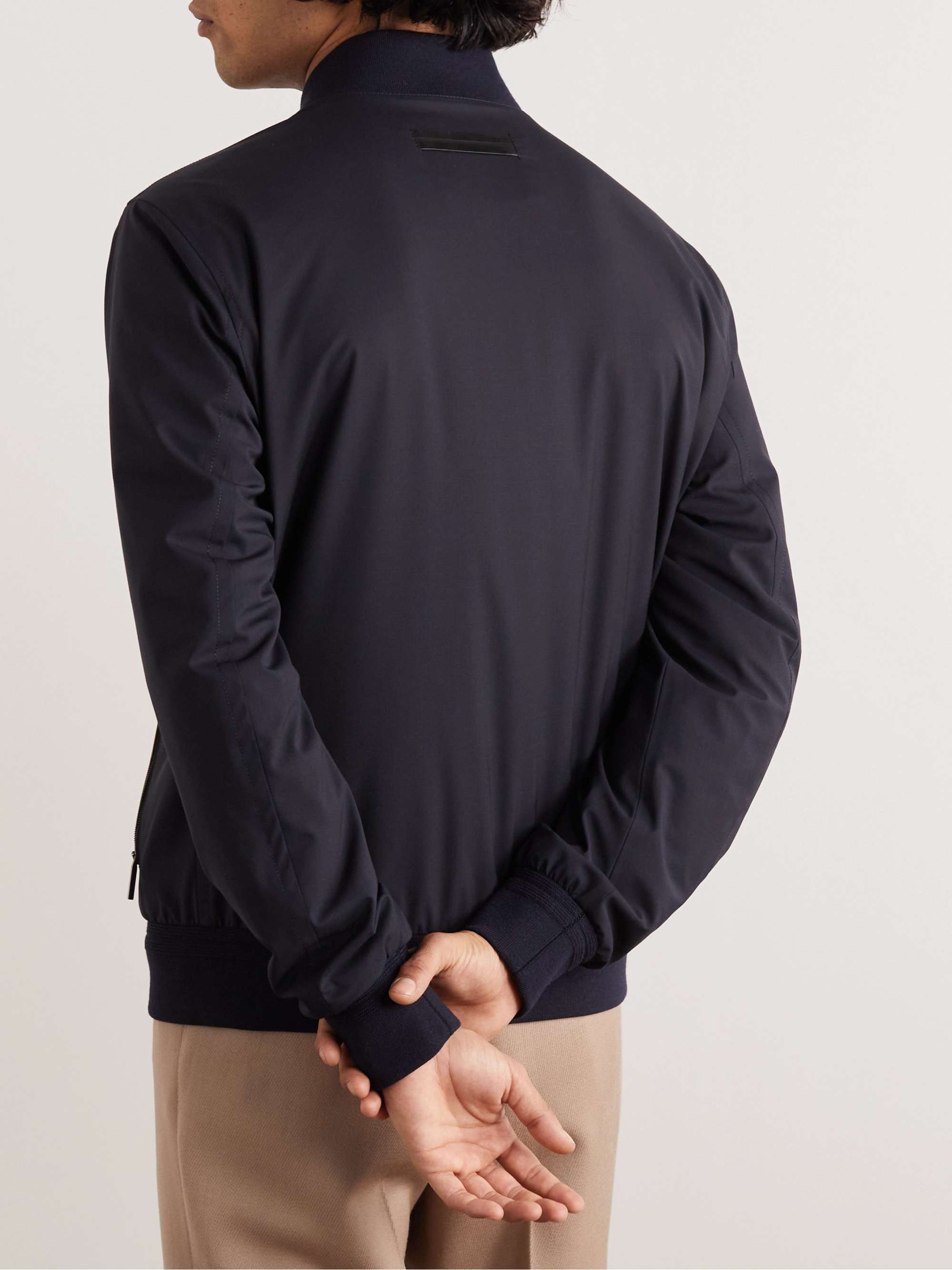 Wool-Shell Bomber Jacket view