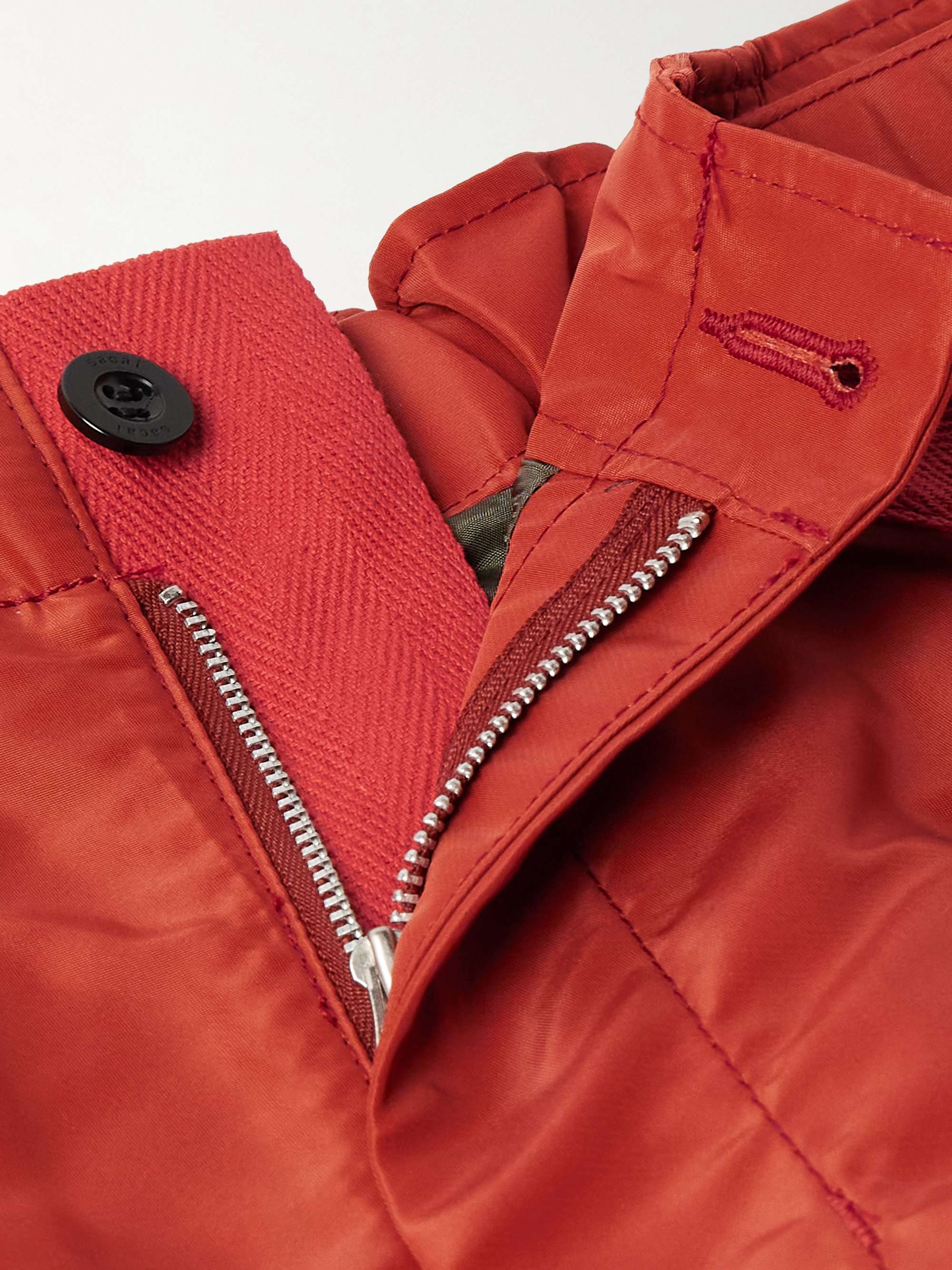 Straight-Leg Belted Nylon-Twill Cargo Shorts view