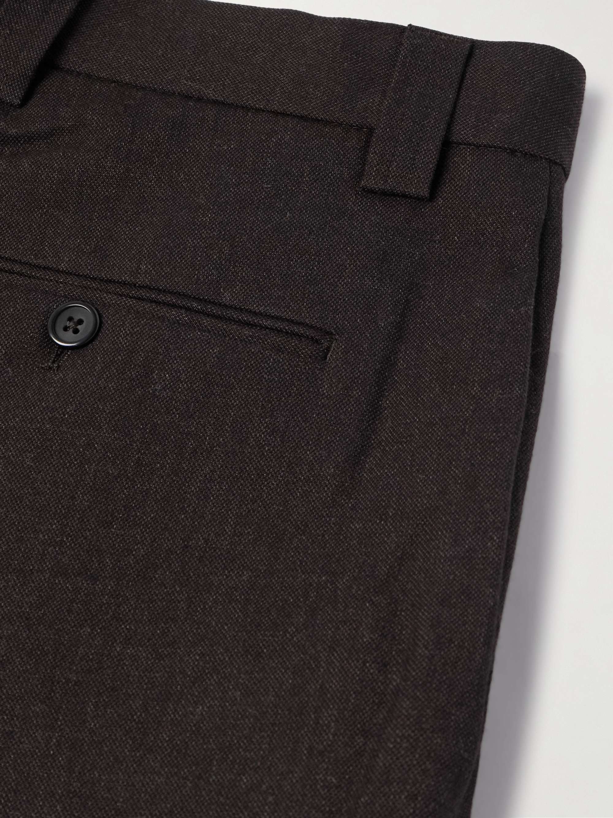 Study Straight-Leg Wool and Cotton-Blend Twill Trousers view