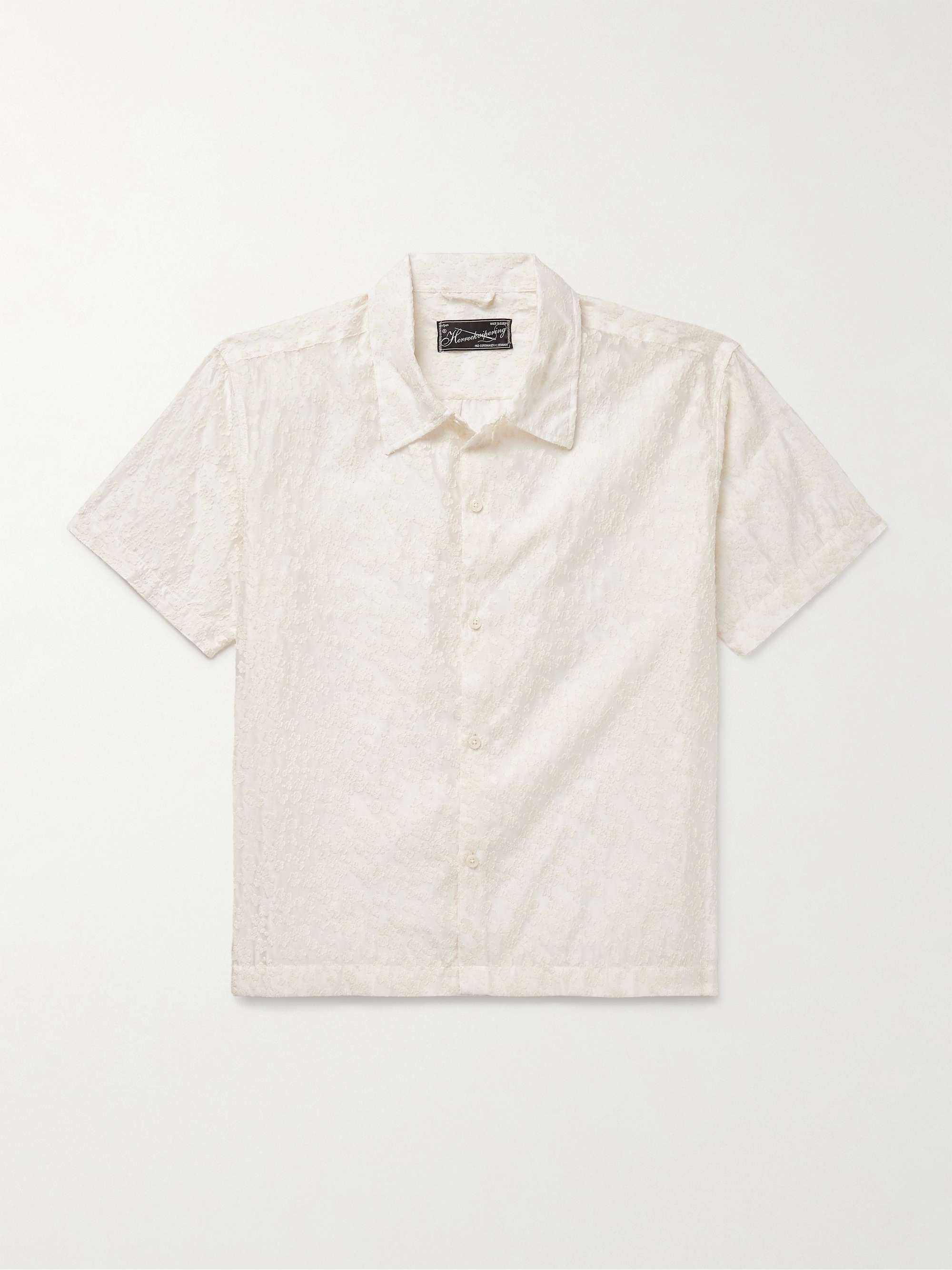 Holiday Fil Coupé Cotton-Blend Voile Shirt hero visual