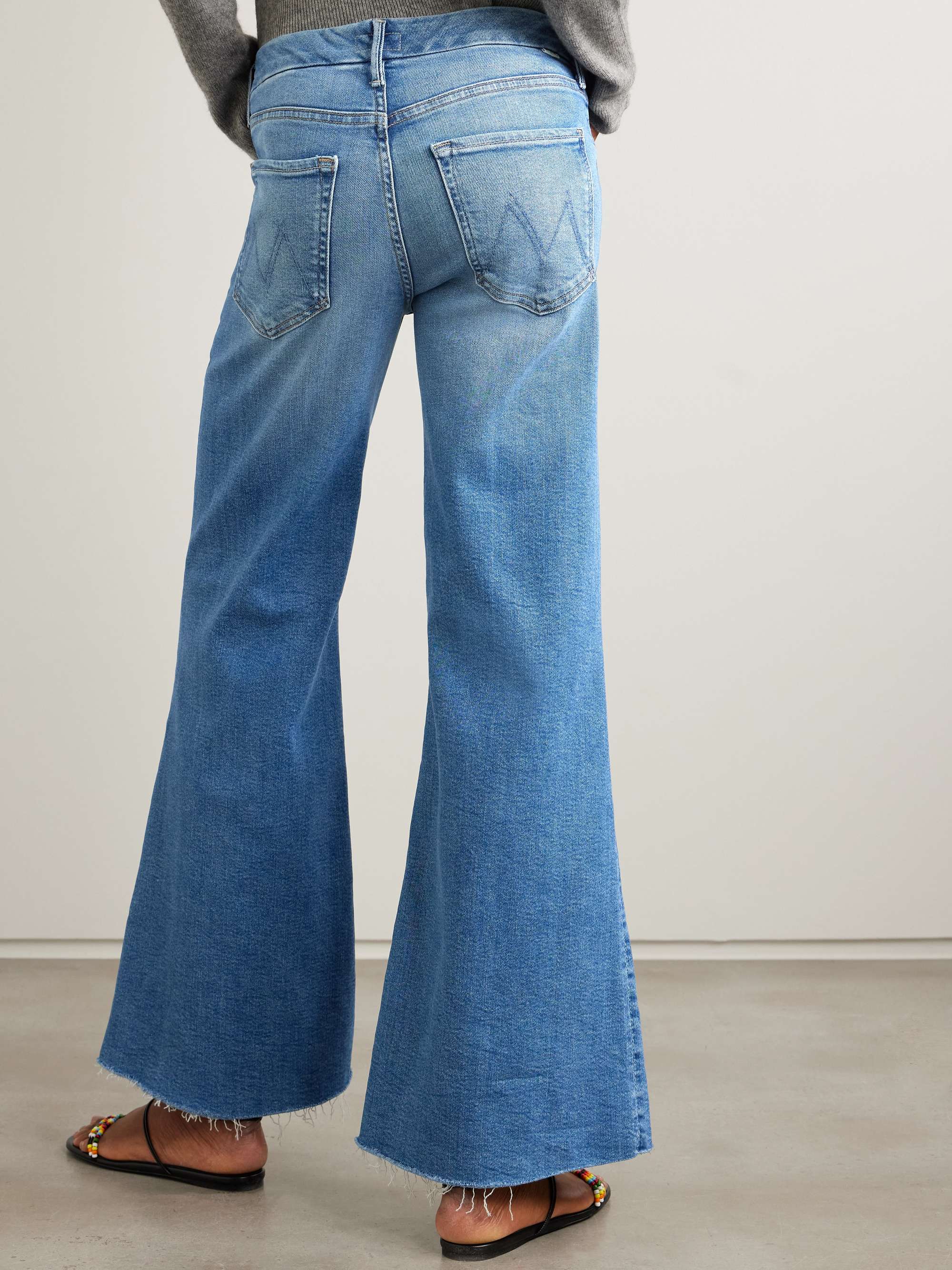 The Roller mid-rise wide-leg jeans view