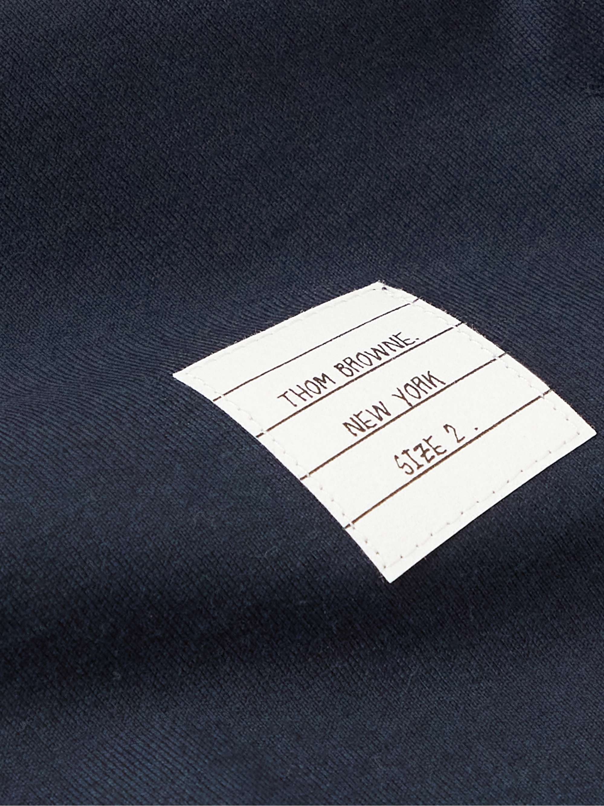 Slim-Fit Grosgrain-Trimmed Cotton-Jersey T-Shirt view