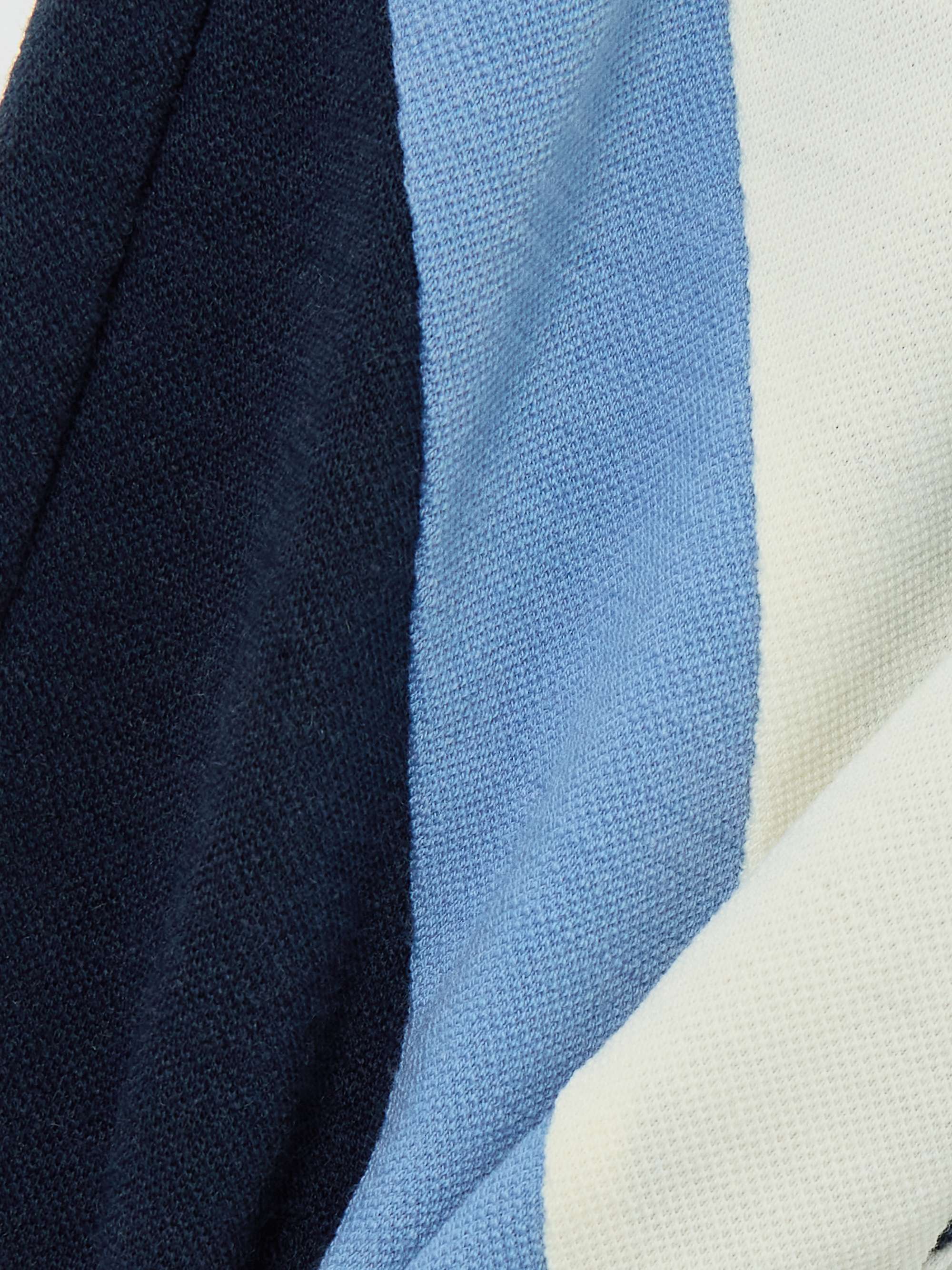 Voss striped merino wool-blend piqué leggings view