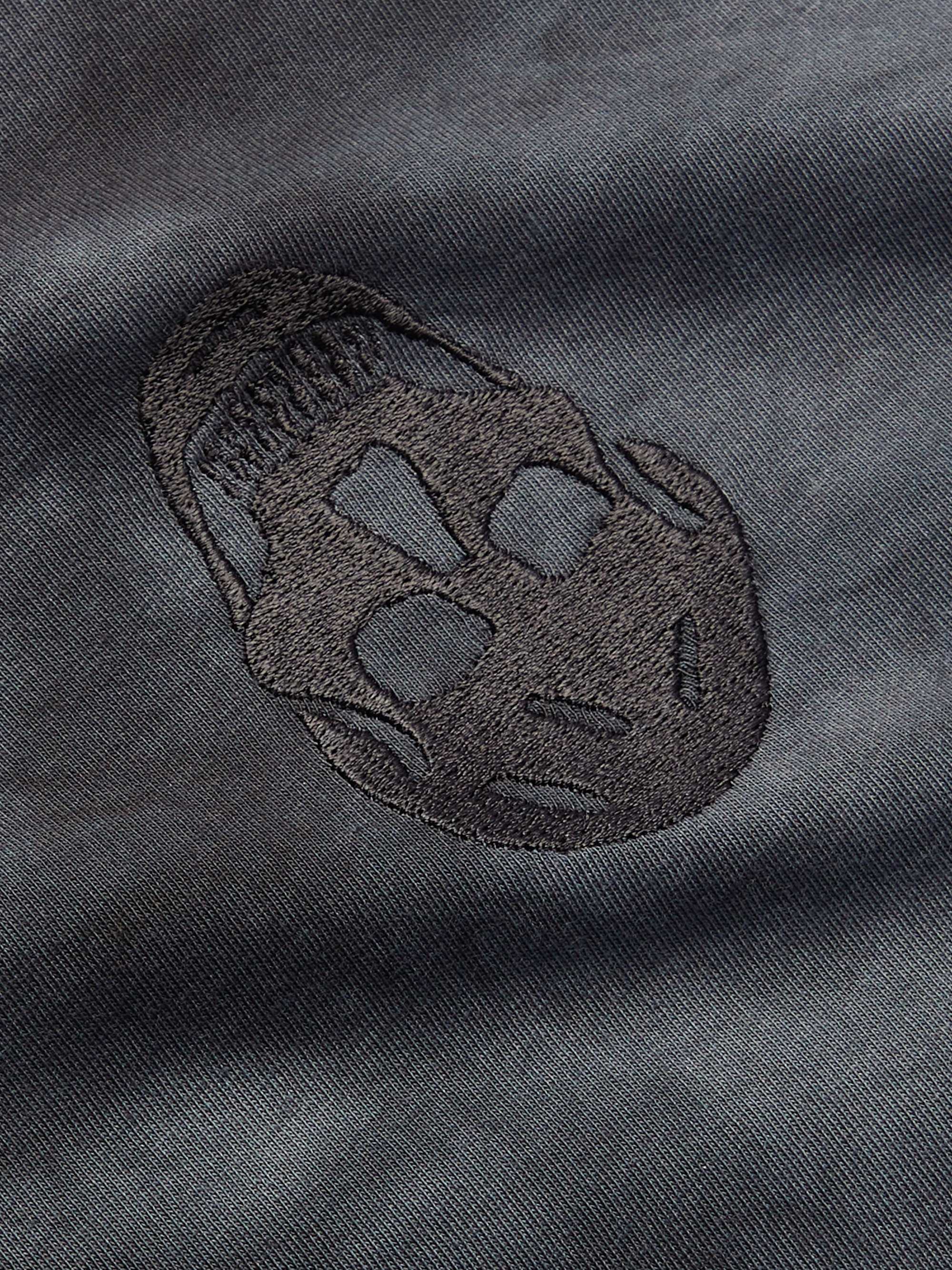 Logo-Embroidered Tie-Dyed Cotton-Jersey T-Shirt view