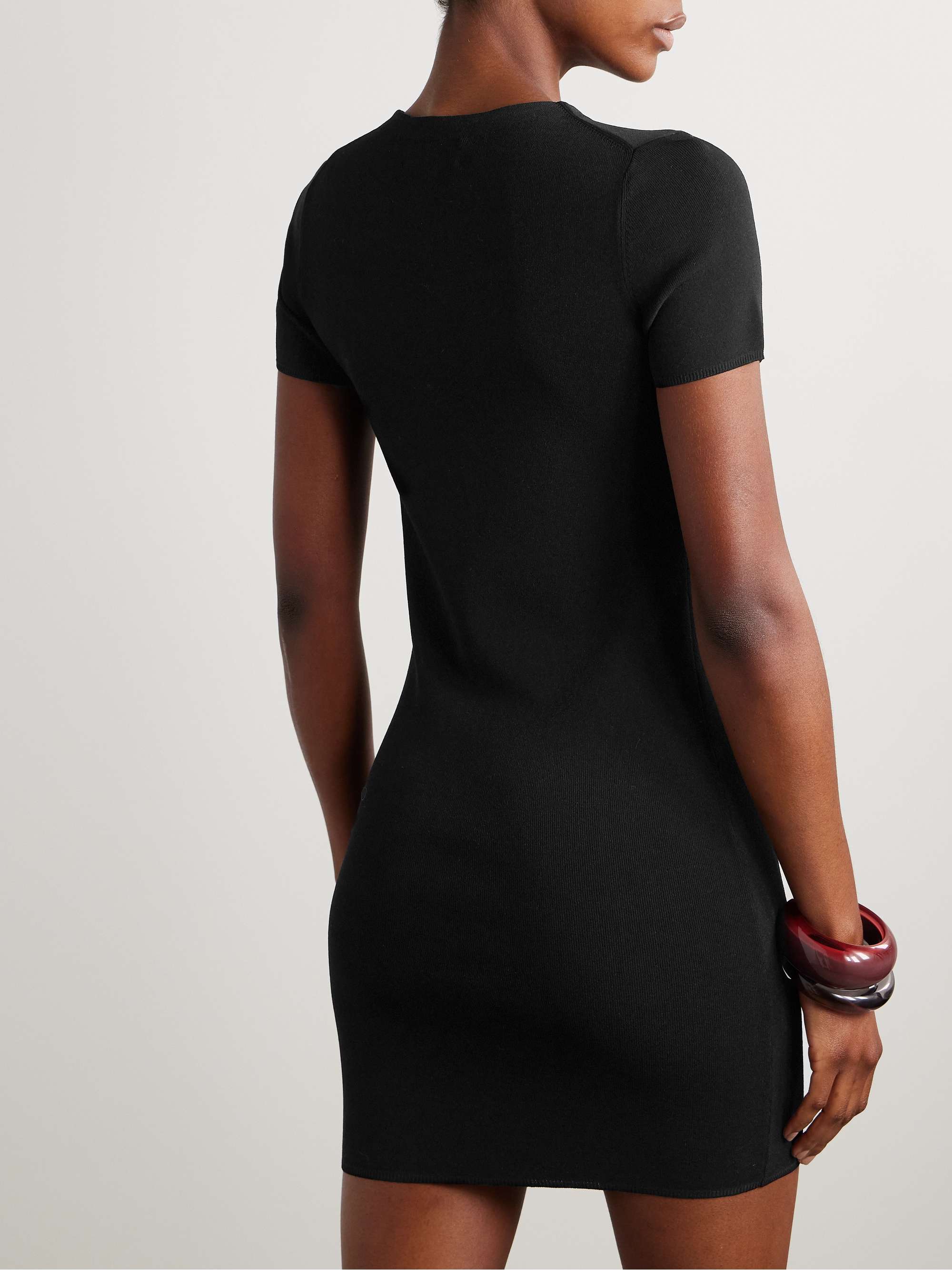 Palma lace-up jersey mini dress view