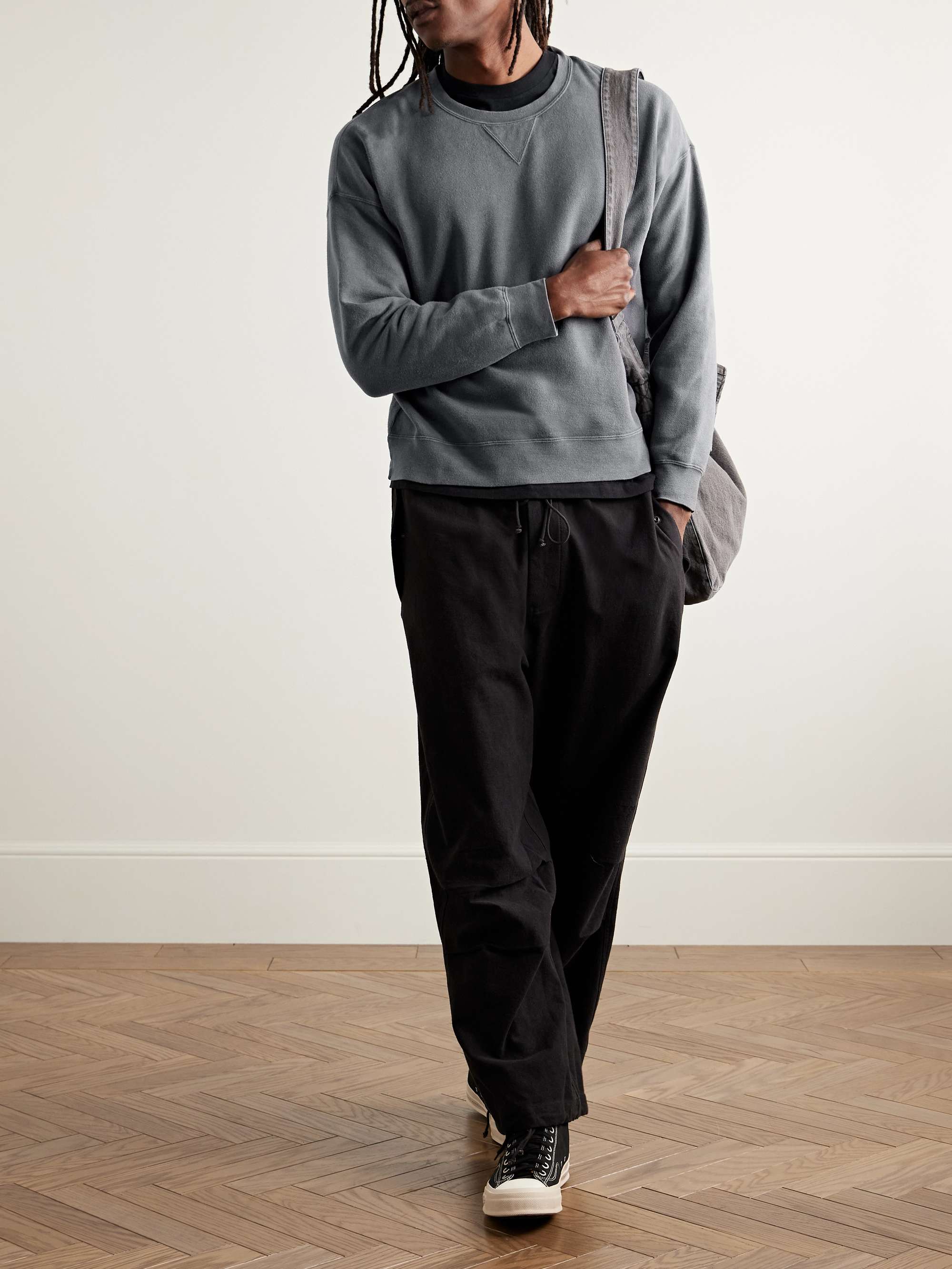 Ultimate Jumbo SB Slim-Fit Garment-Dyed Cotton-Blend Jersey Sweatshirt view