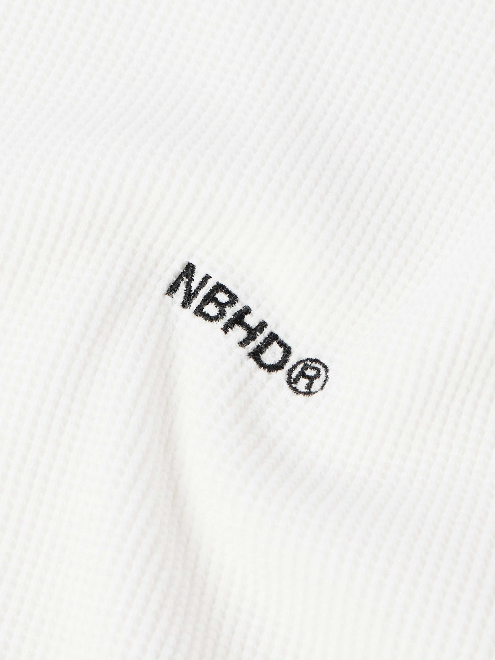 Logo-Embroidered Appliquéd Waffle-Knit Cotton T-Shirt view