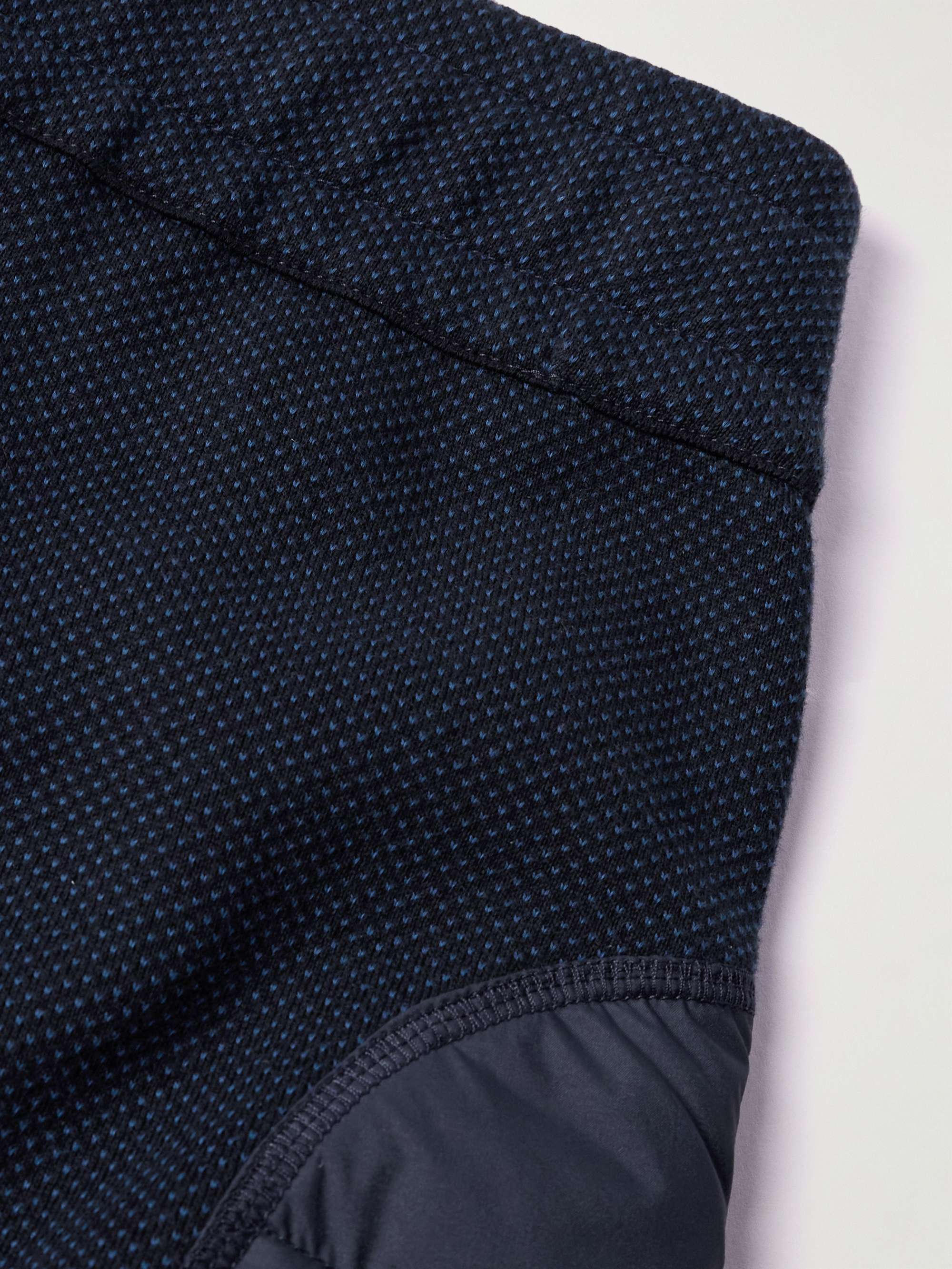 + Salehe Bembury Cropped Tapered Padded Shell and Cotton-Jersey Sweatpants view