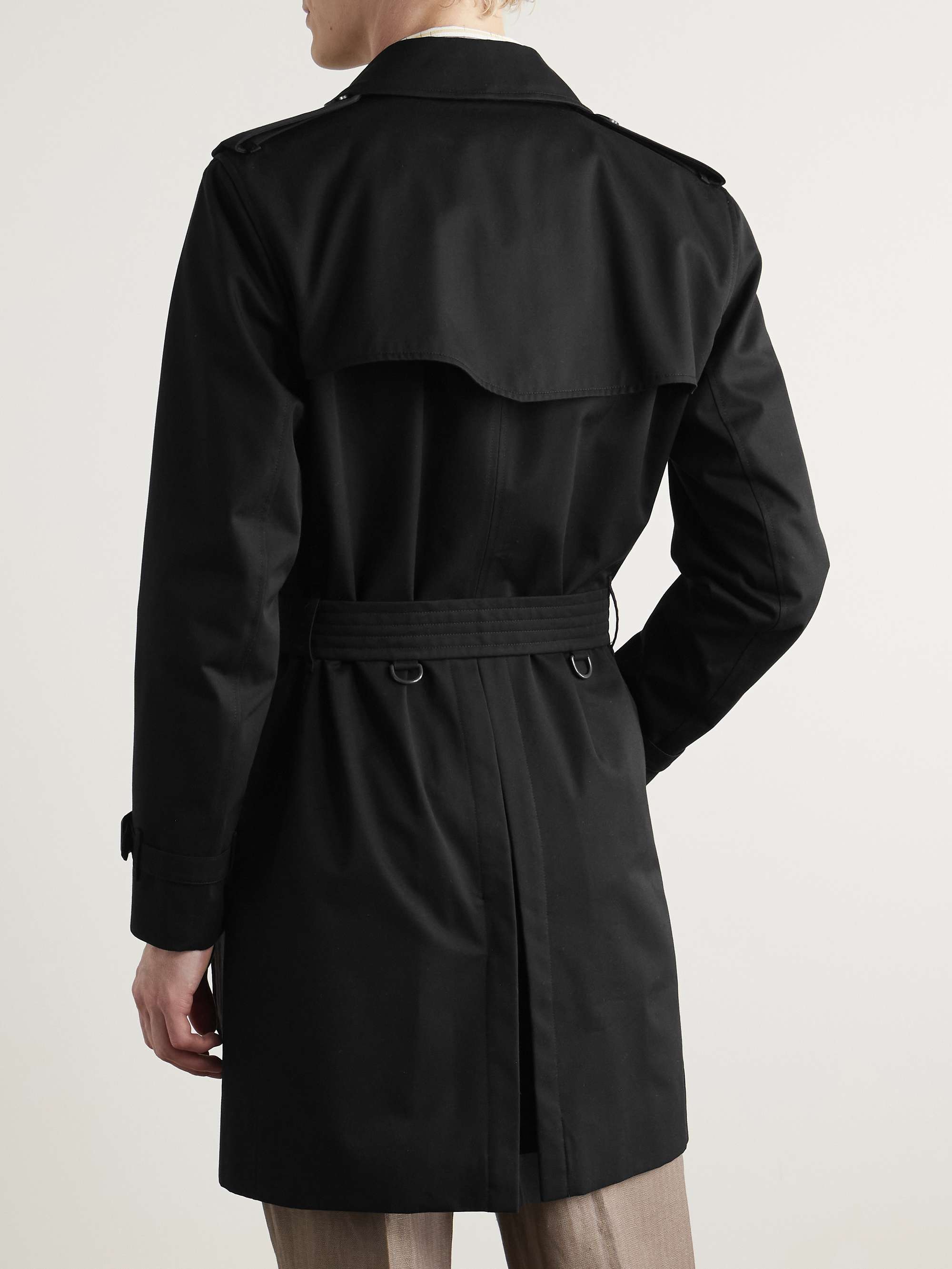 Kensington Double-Breasted Belted Cotton-Gabardine Trench Coat view