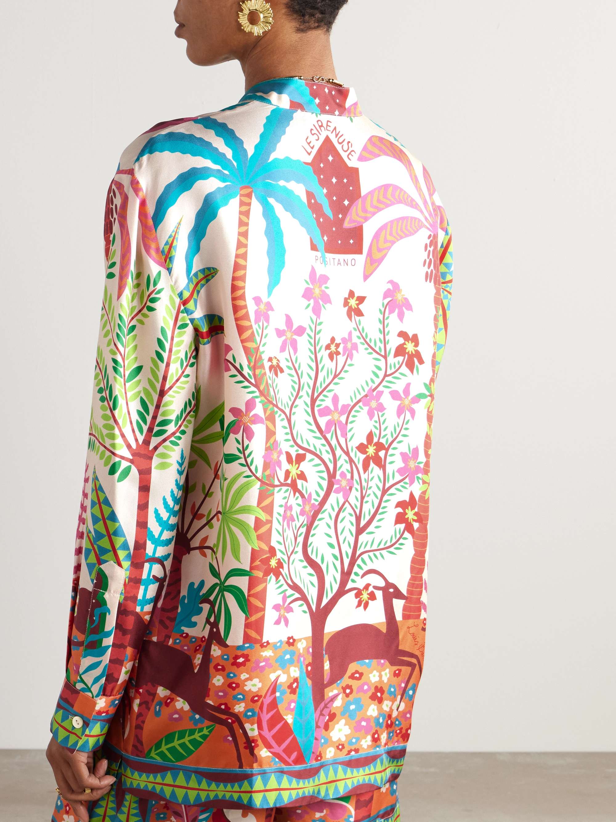+ Louis Barthélemy Kelsy printed silk-twill shirt view