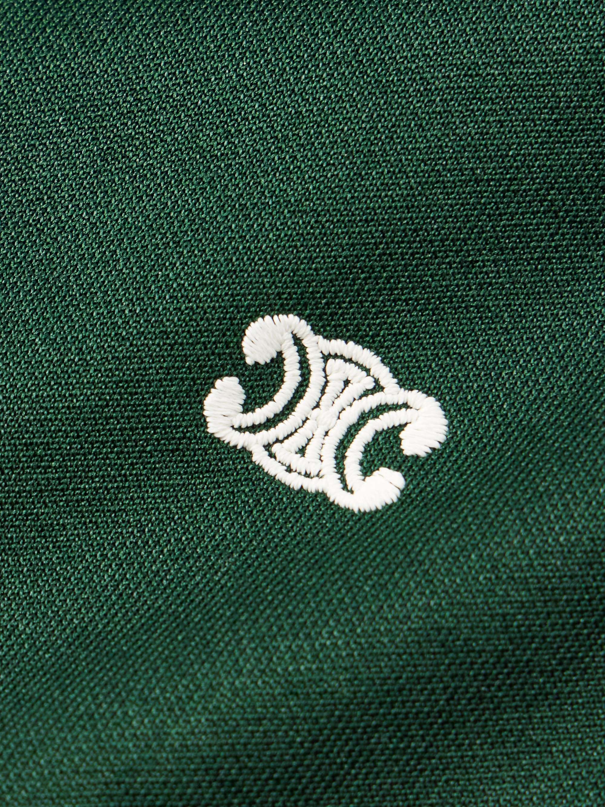 Triomphe Logo-Embroidered Jersey Track Jacket view
