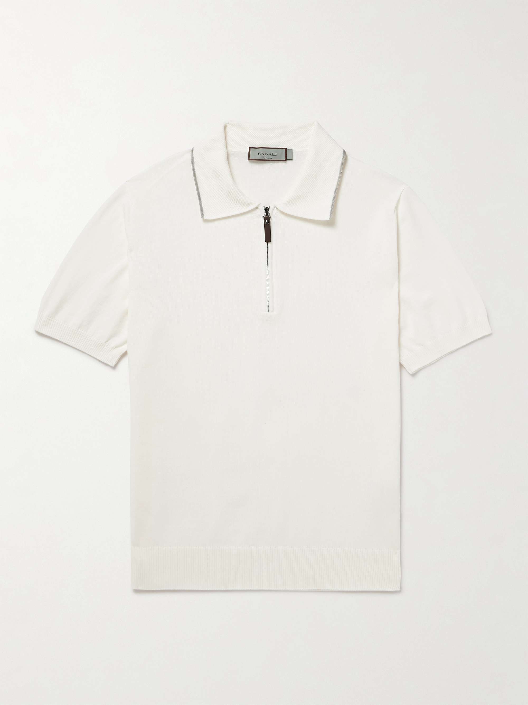 Slim-Fit Cotton Polo Shirt hero visual