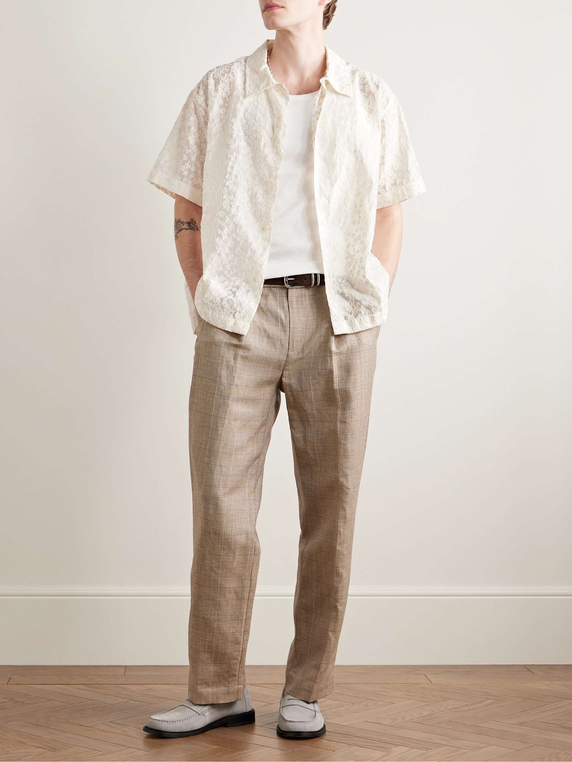 Holiday Fil Coupé Cotton-Blend Voile Shirt view