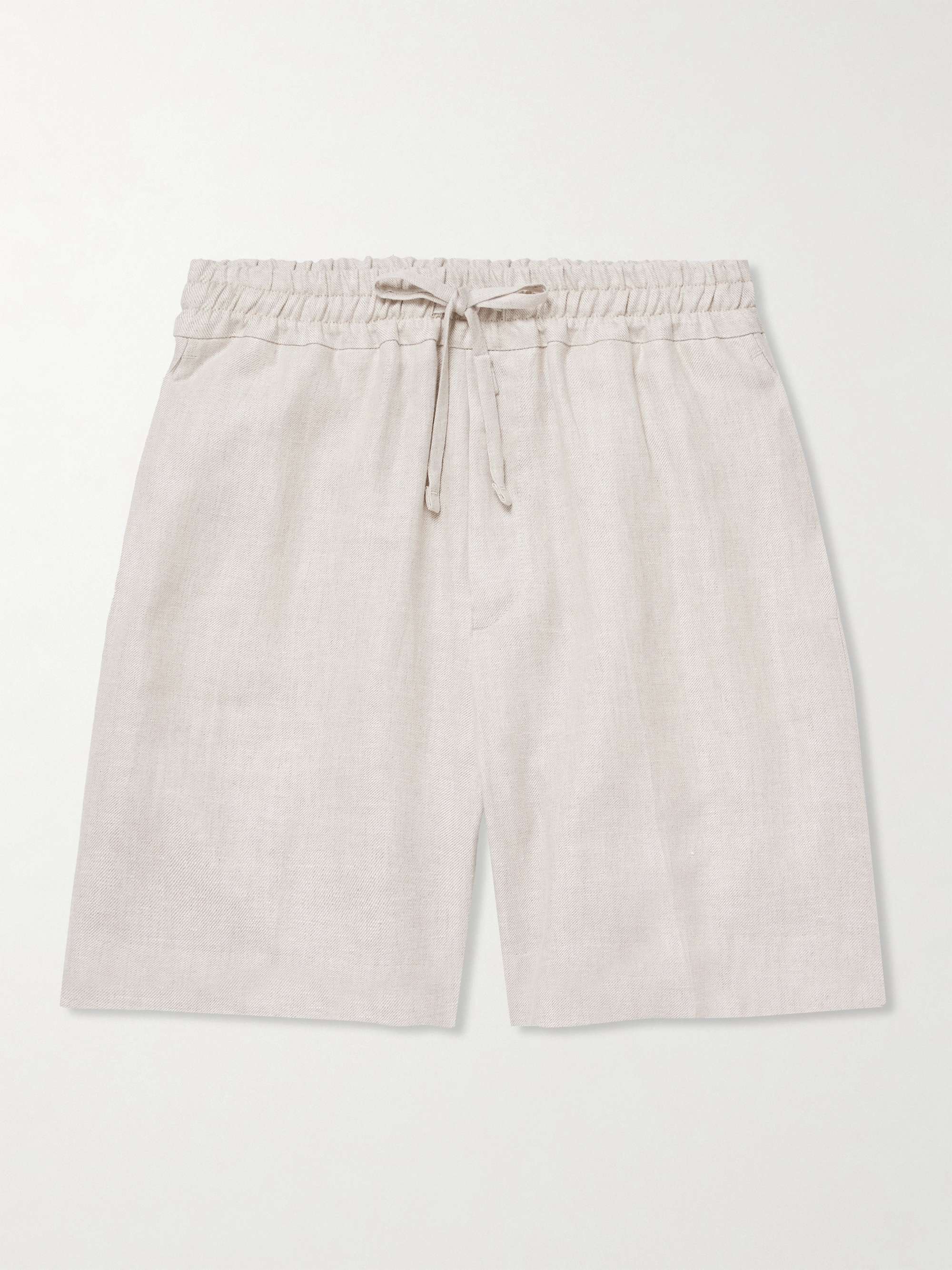 Linen-Twill Drawstring Shorts hero visual