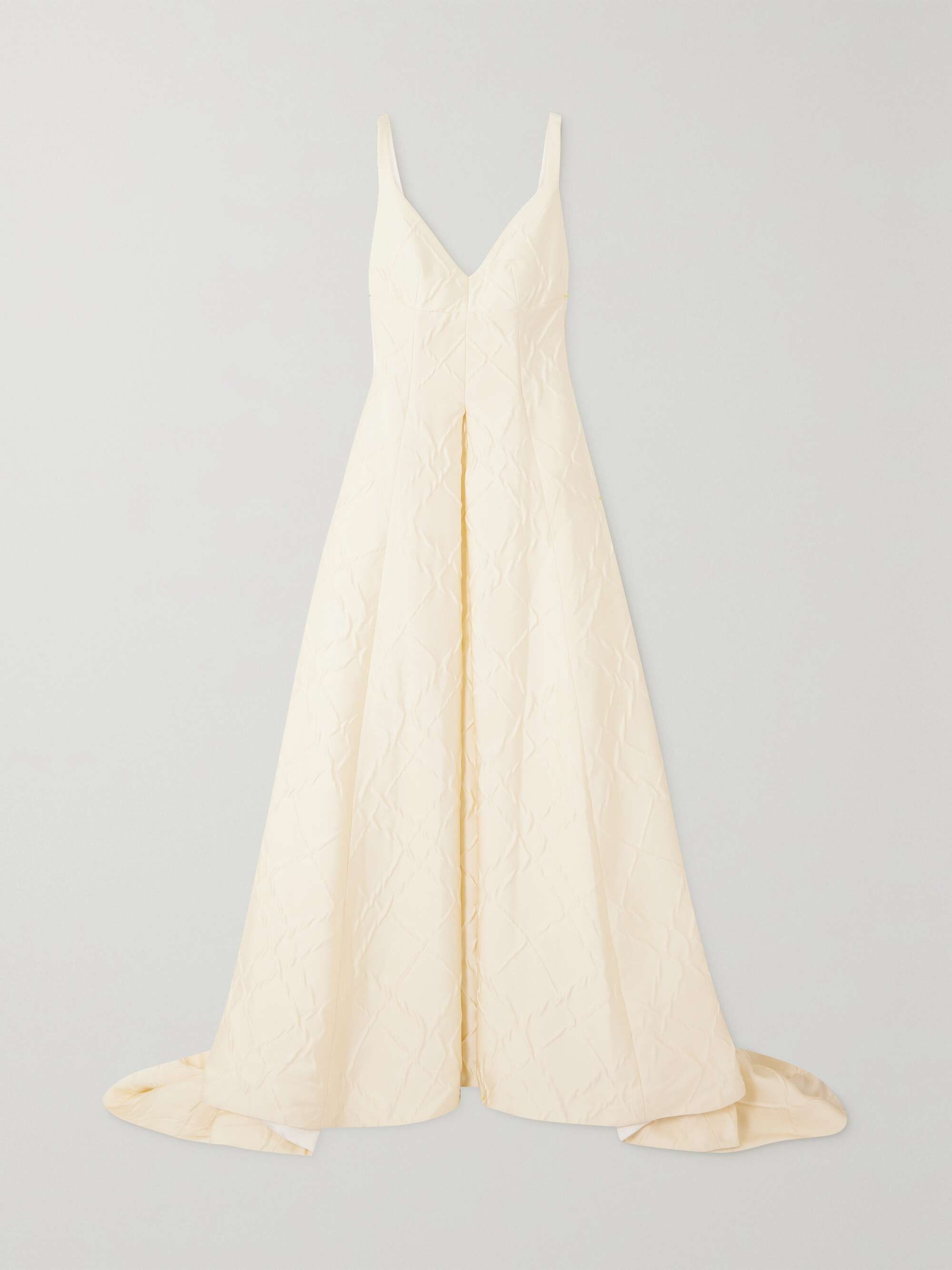 Merise pleated cloqué gown hero visual