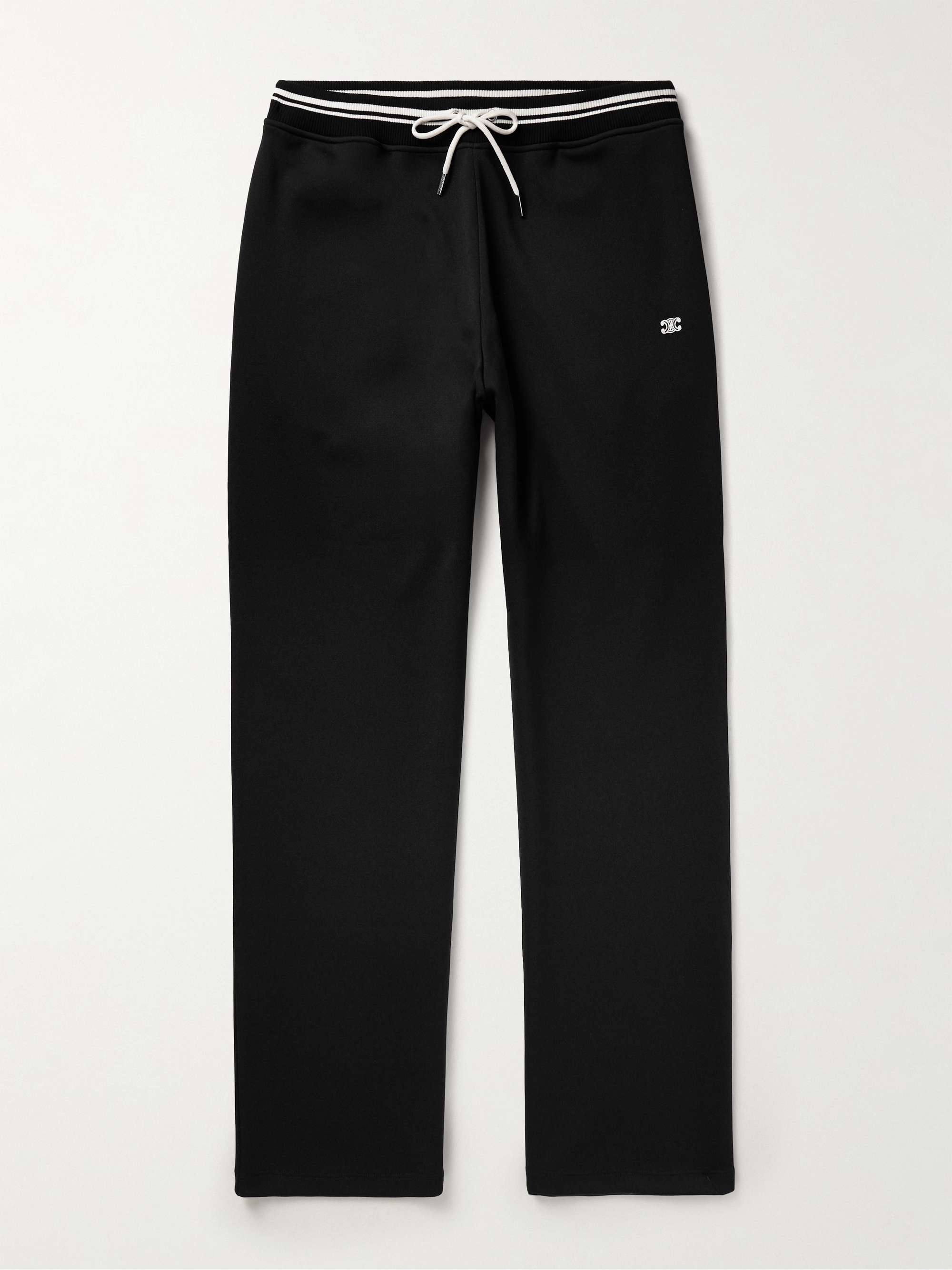 Straight-Leg Striped Jersey Sweatpants hero visual