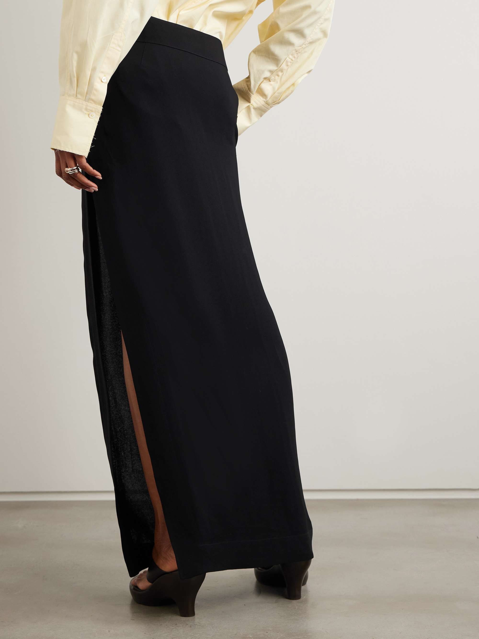 Jersey maxi skirt view